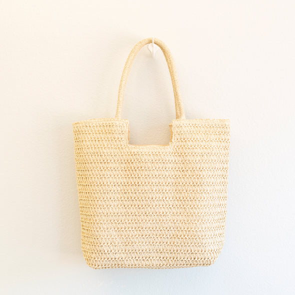 Elena Handbags Retro Straw Woven Tote Bag