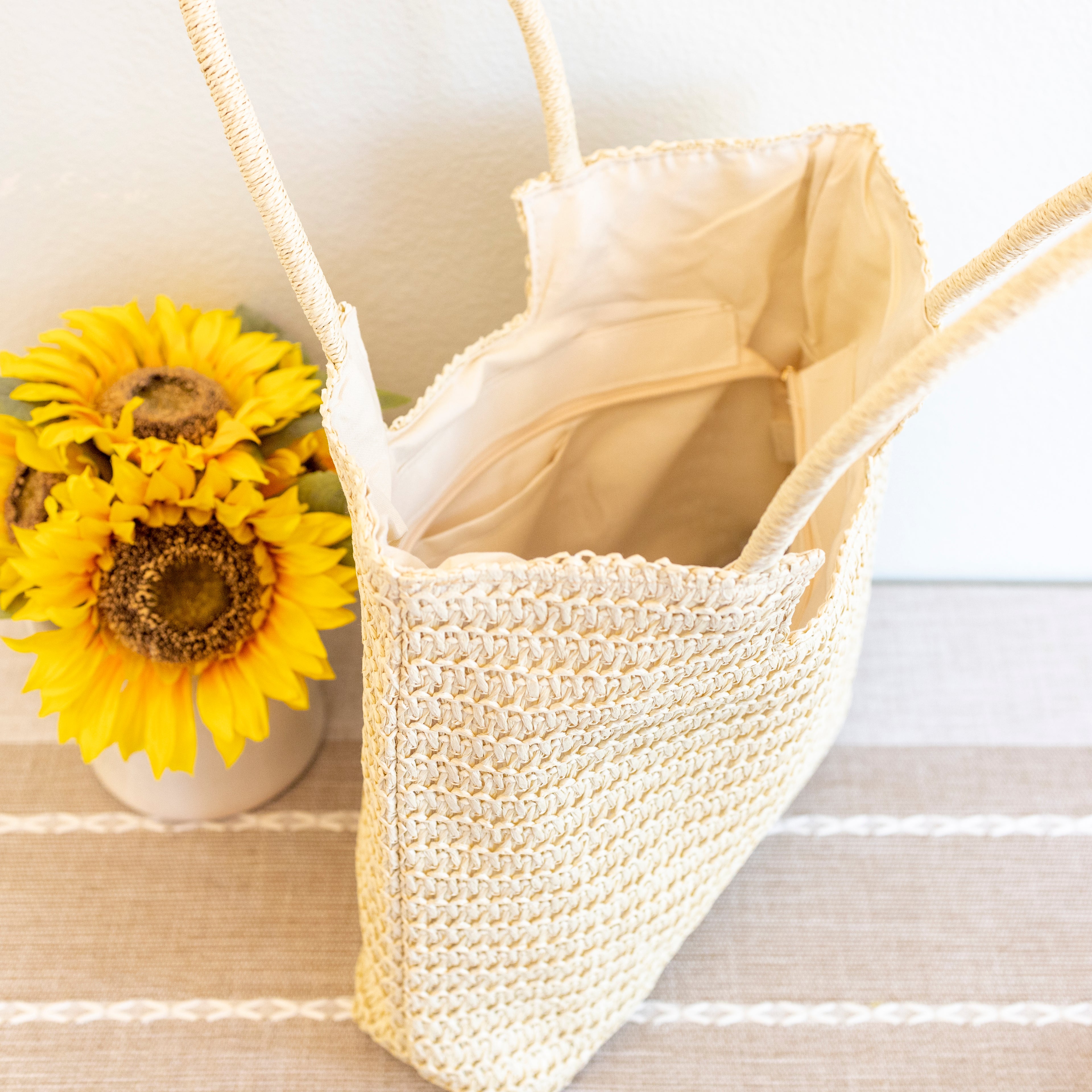 Retro Straw Woven Tote Bag