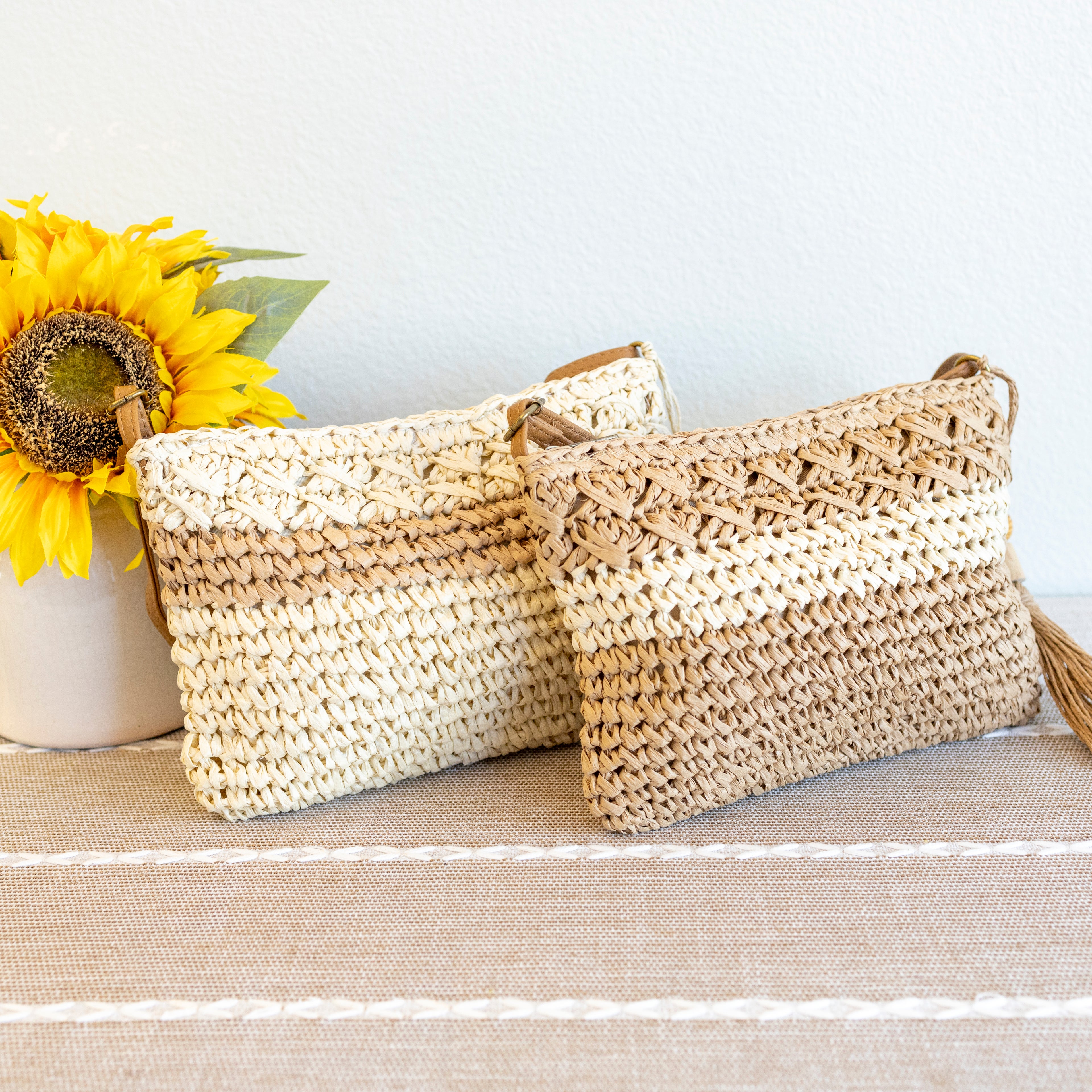 Straw Woven Crossbody Bag