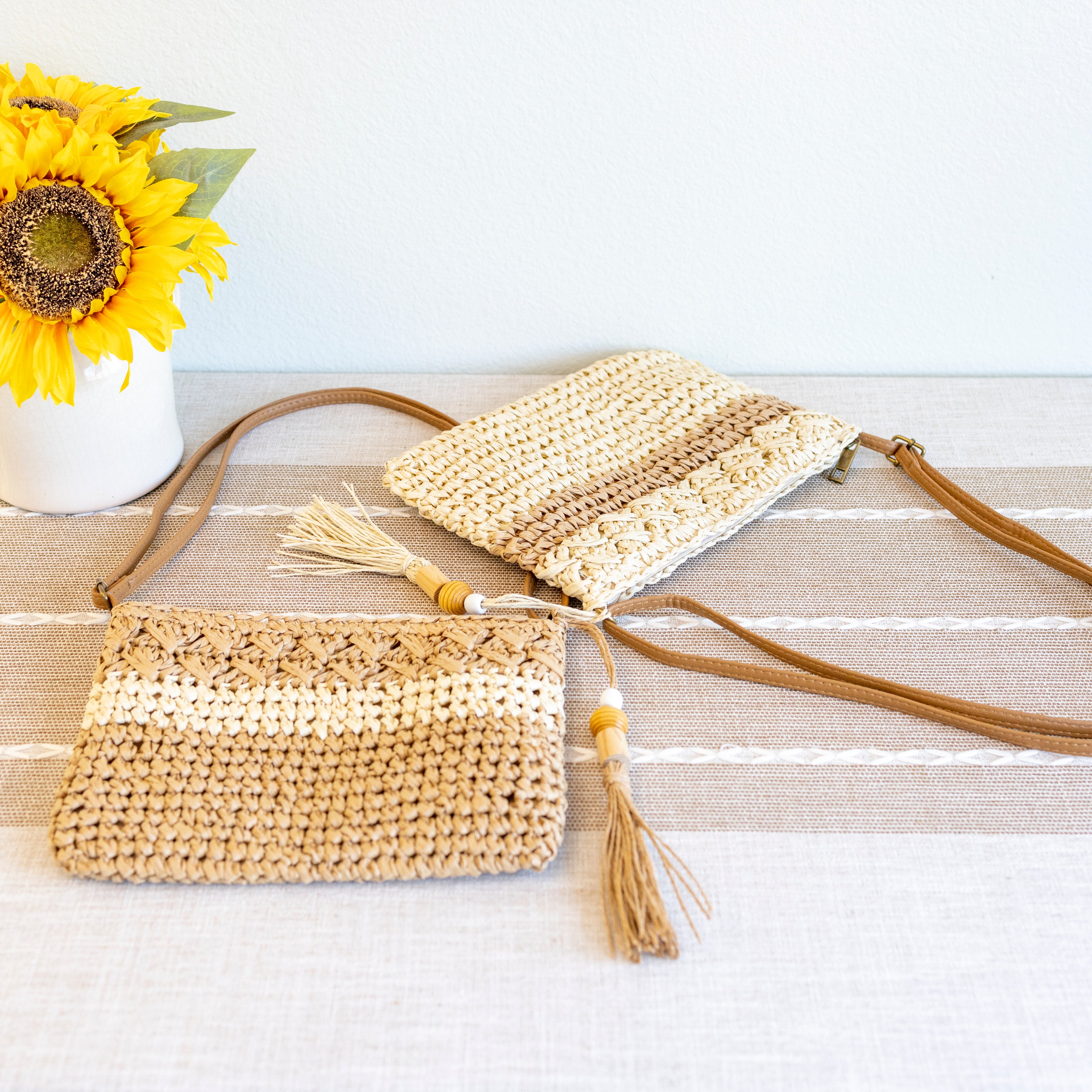 Straw Woven Crossbody Bag