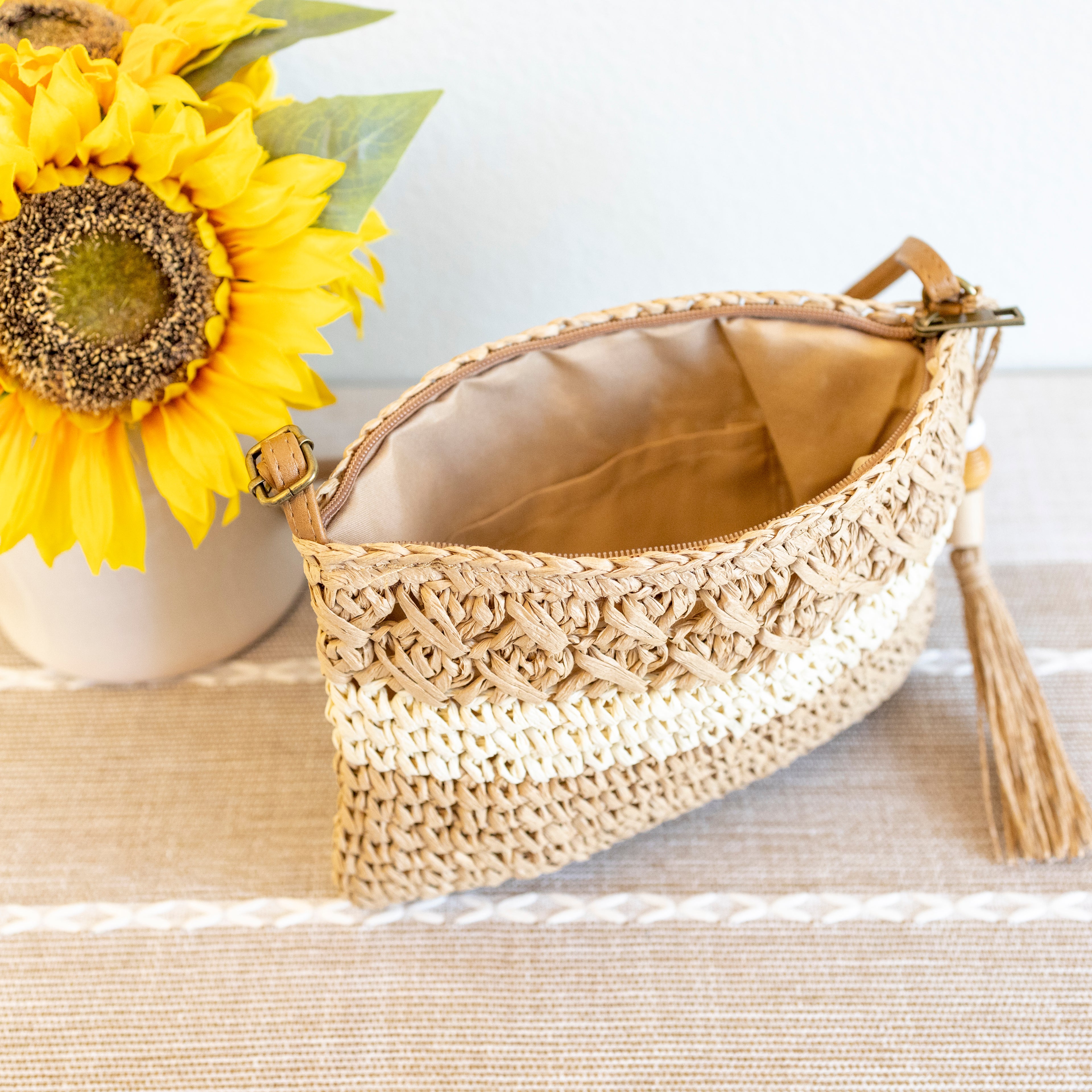 Straw Woven Crossbody Bag