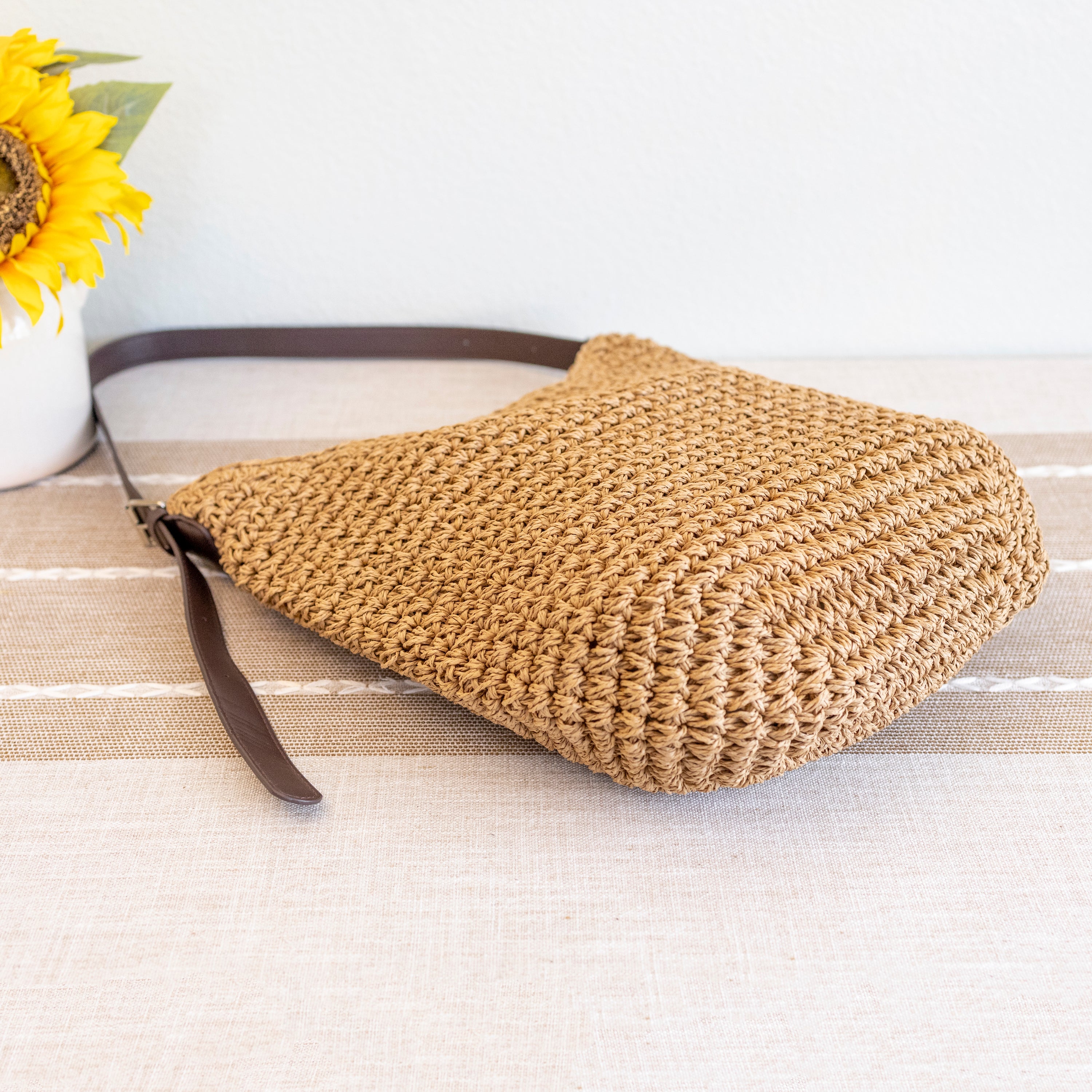 Beach Straw Woven Tote Bag