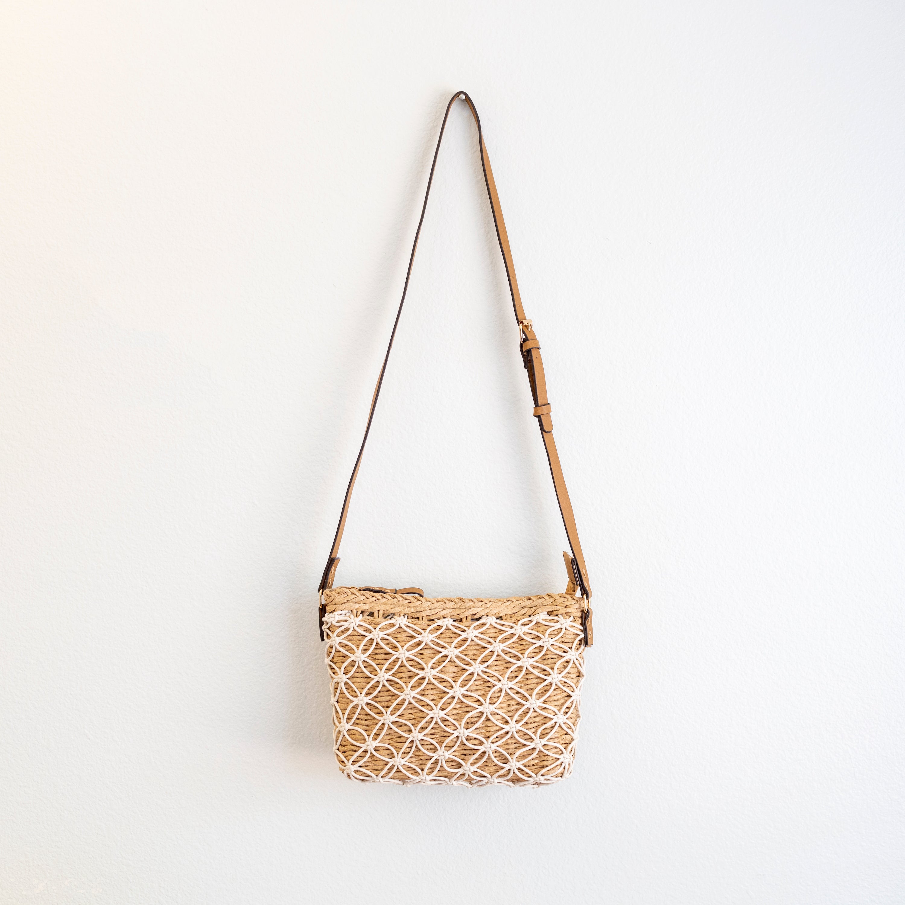 Straw Woven Crossbody Purse