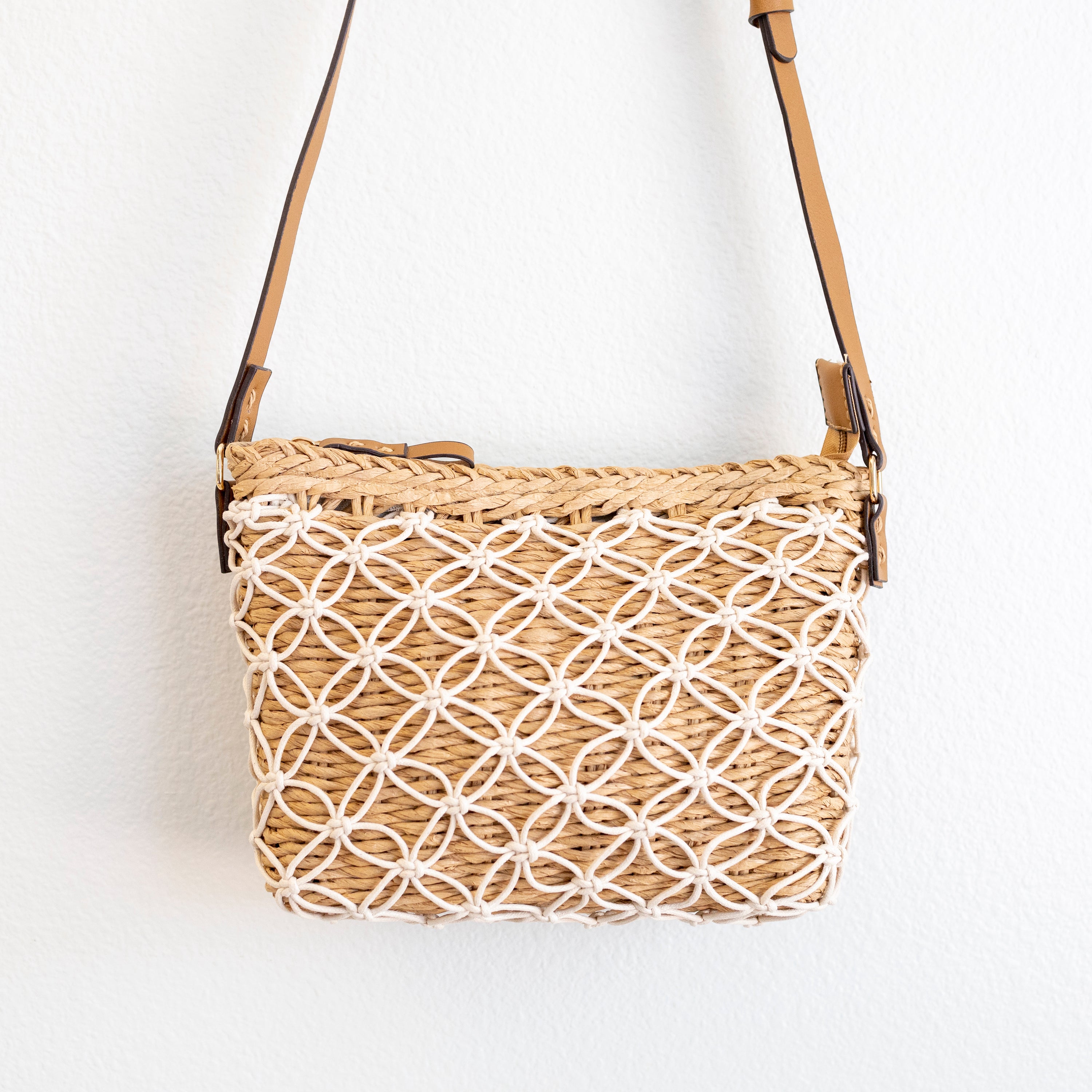Straw Woven Crossbody Purse