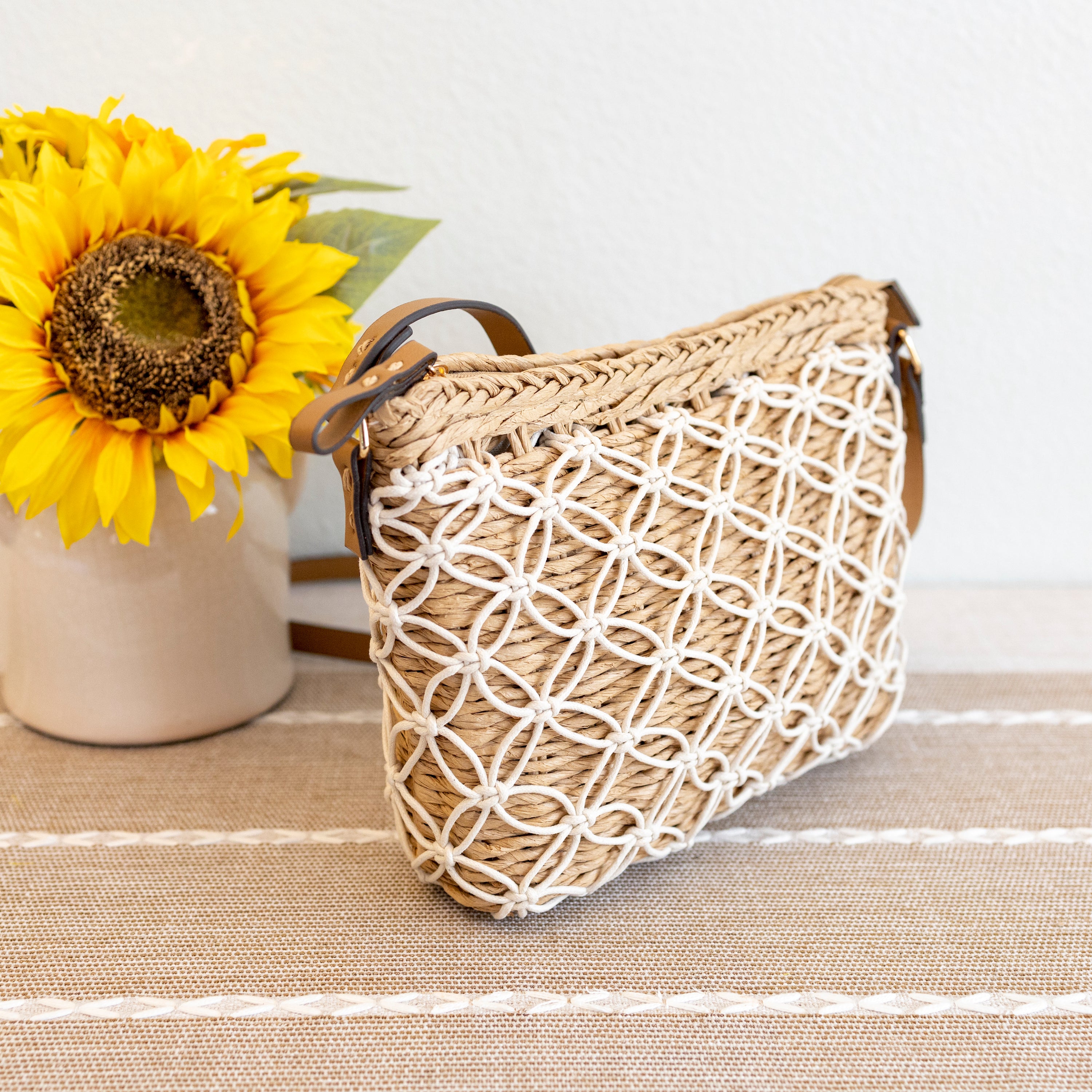 Straw Woven Crossbody Purse