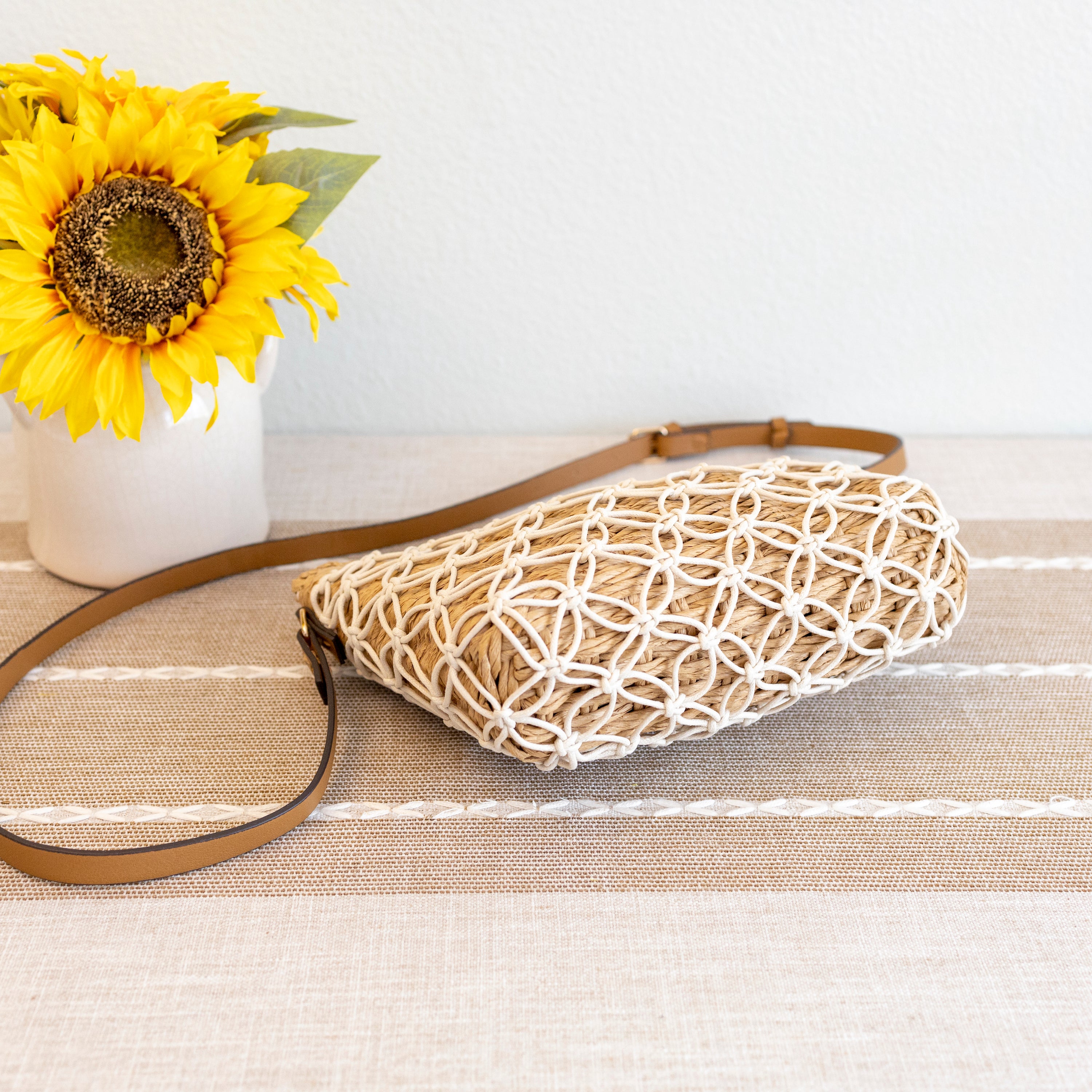 Straw Woven Crossbody Purse