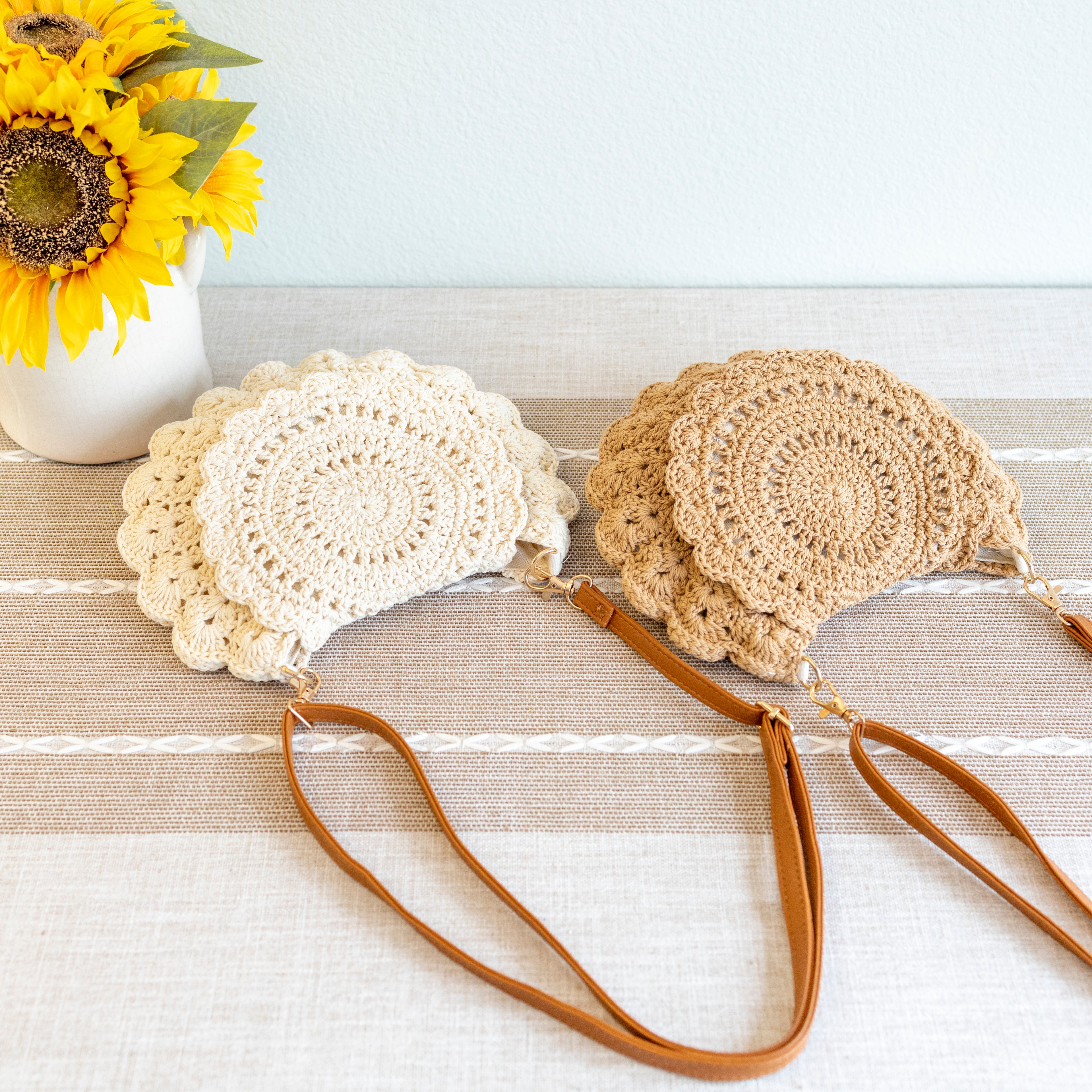 Boho Crochet Crossbody Bag