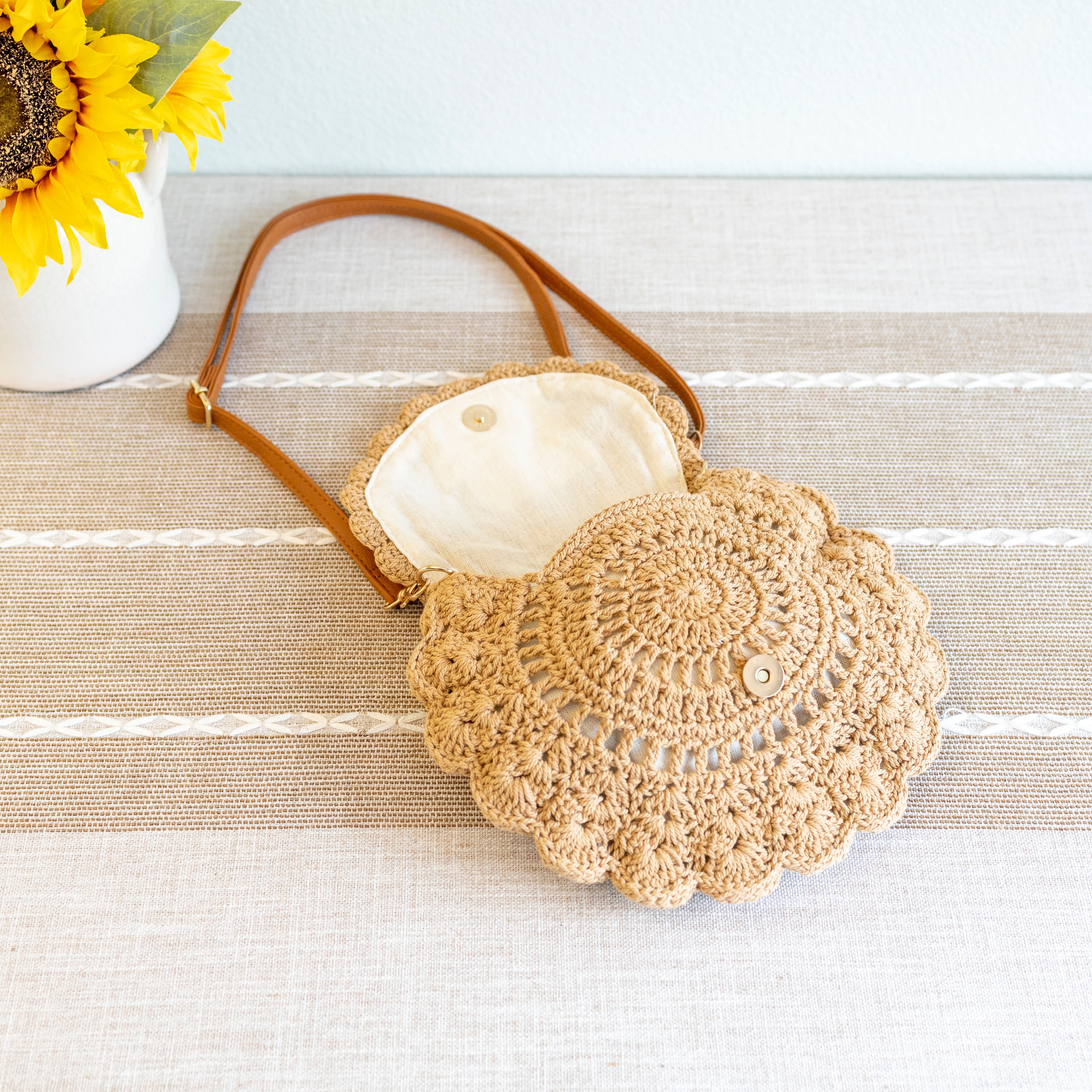 Boho Crochet Crossbody Bag