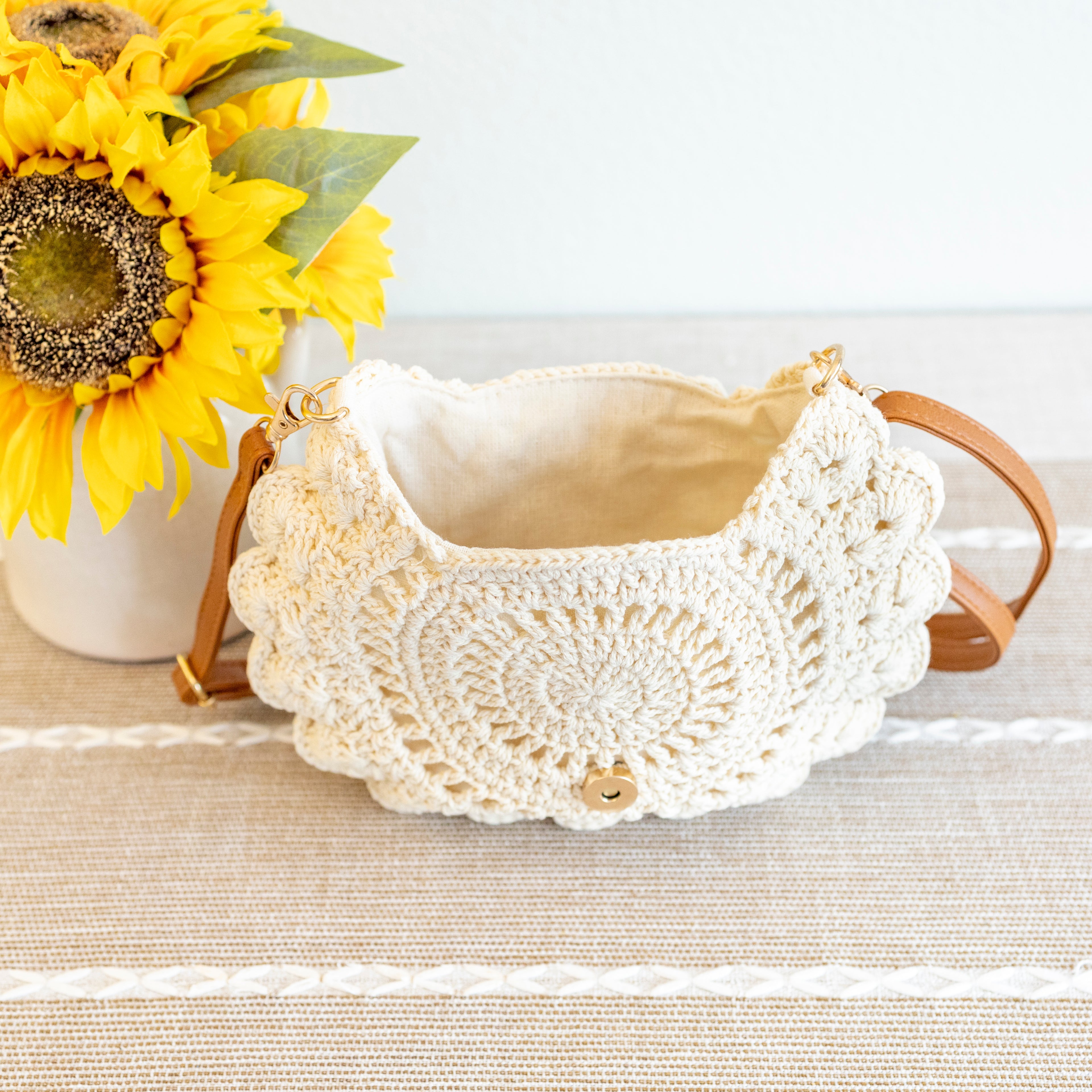 Boho Crochet Crossbody Bag
