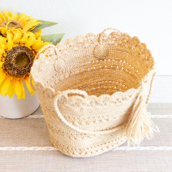 Elena Handbags Summer Fashion Raffia Basket Bag