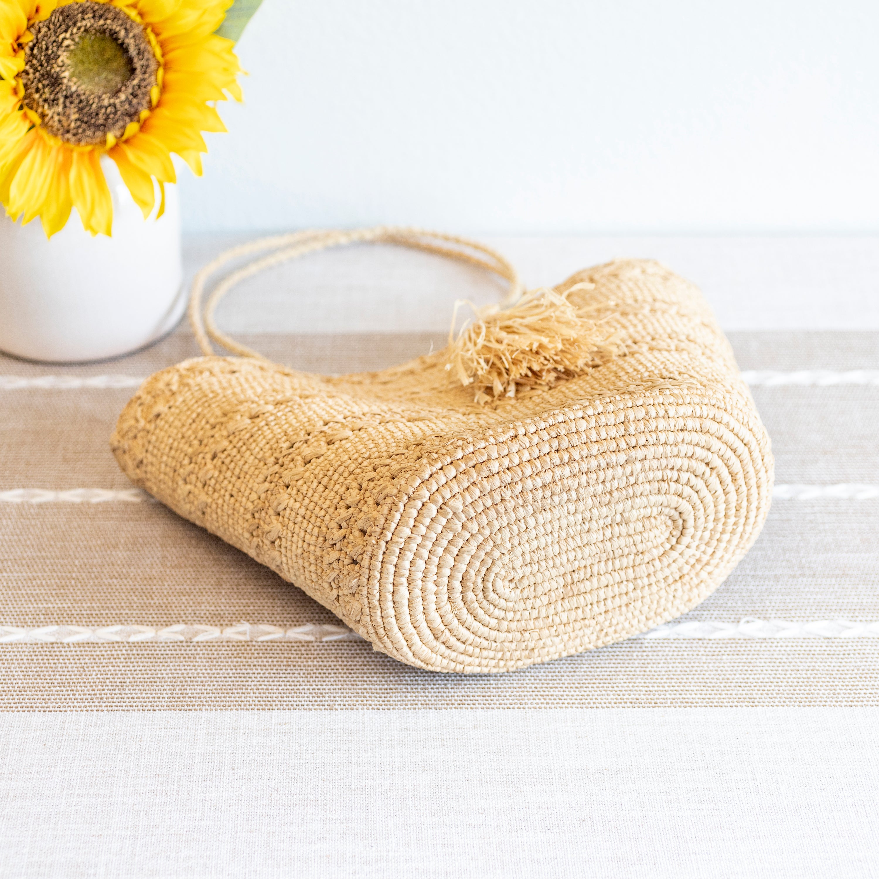 Summer Fashion Raffia Basket Bag