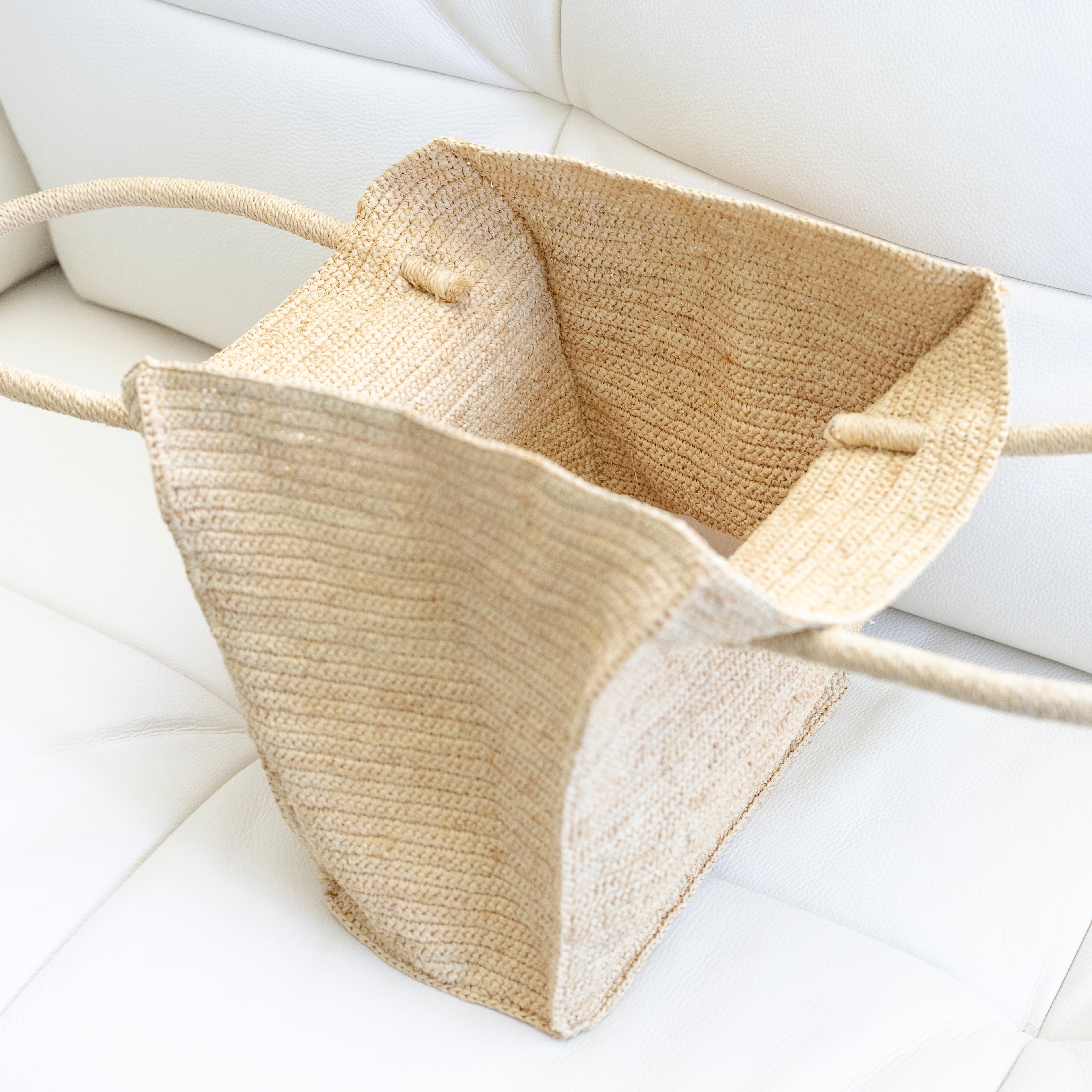 Large Soft Raffia Woven Summer Straw Tote