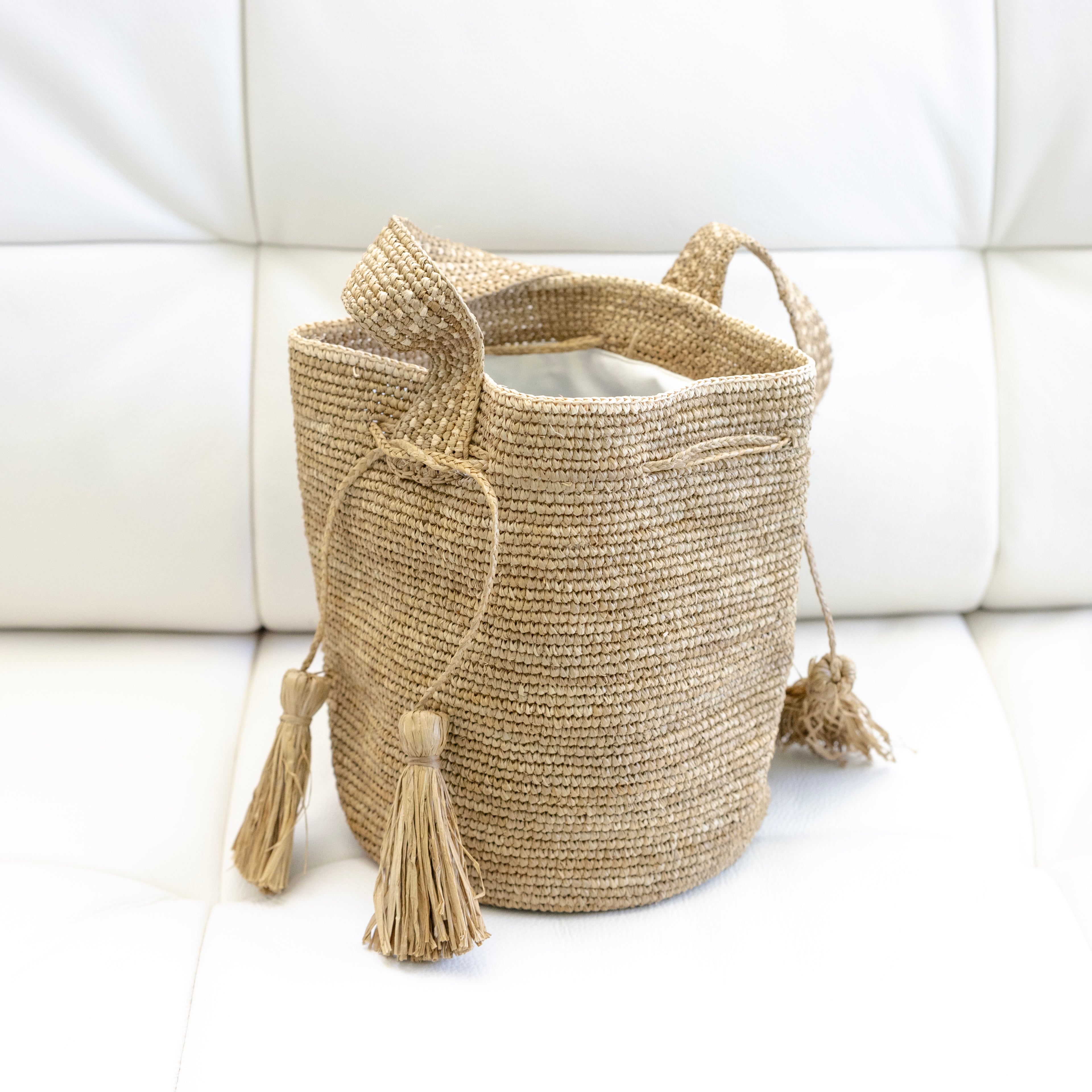 Raffia Strawberry Summer Beach Shoulder Tote