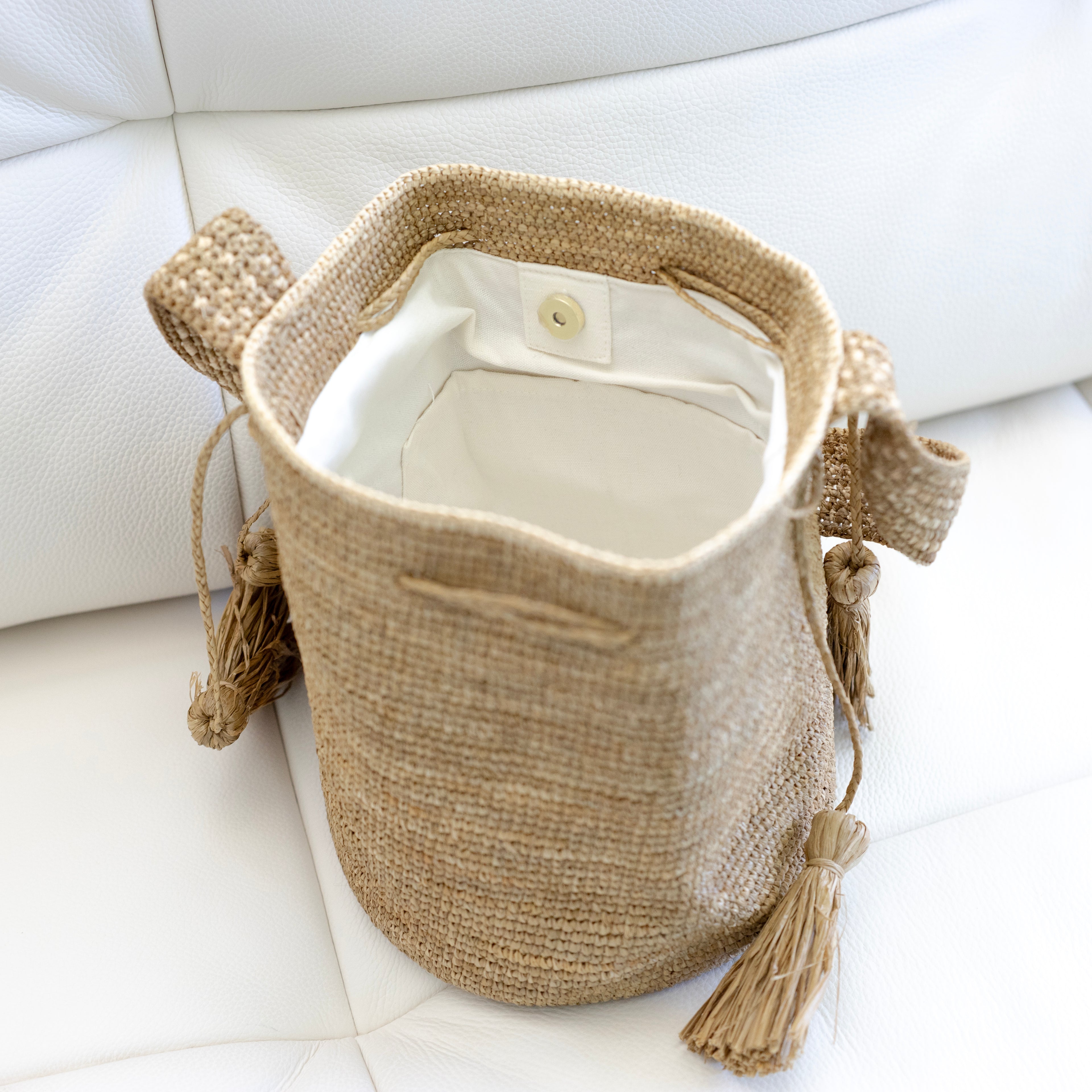 Raffia Strawberry Summer Beach Shoulder Tote