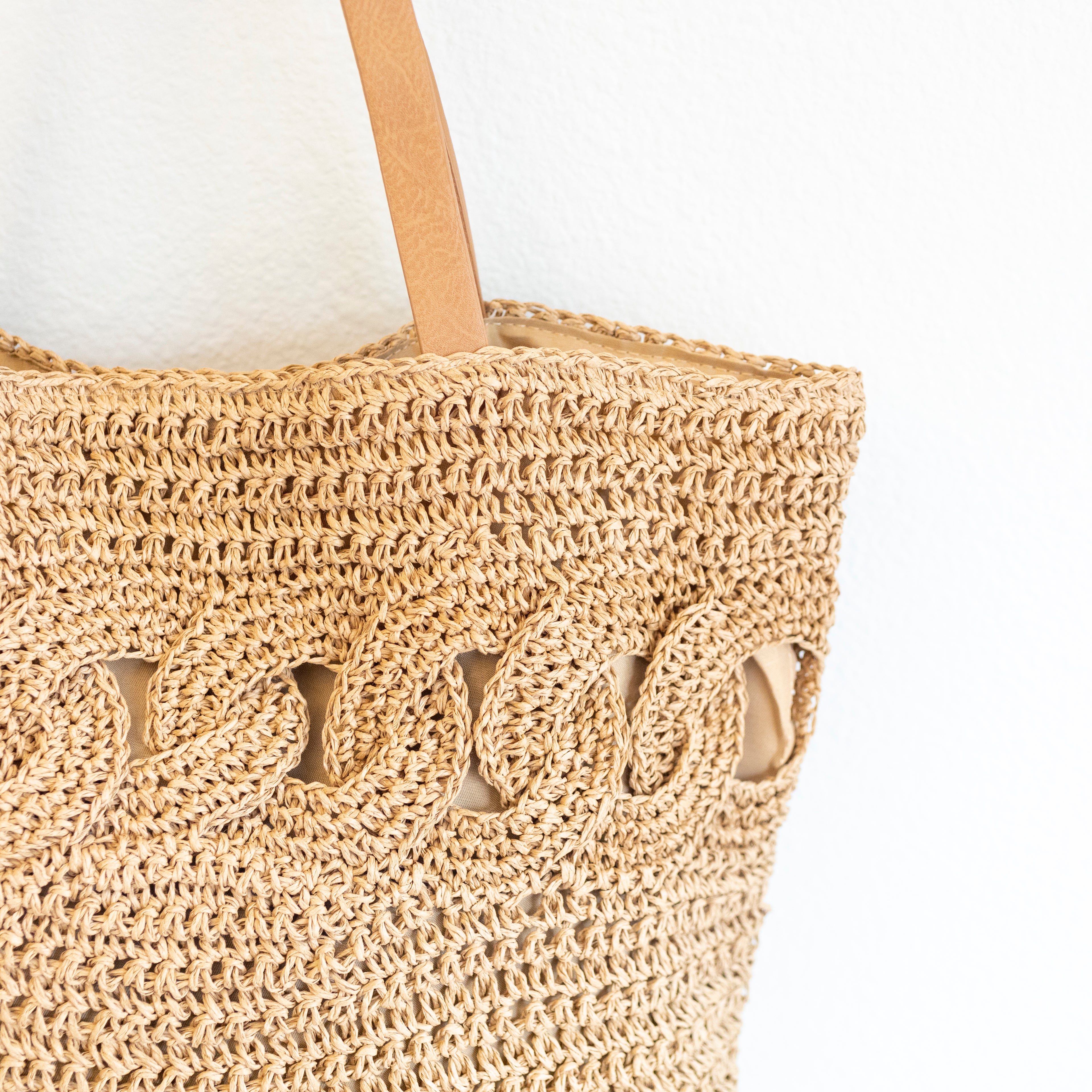 Beach Straw Woven Tote Bag
