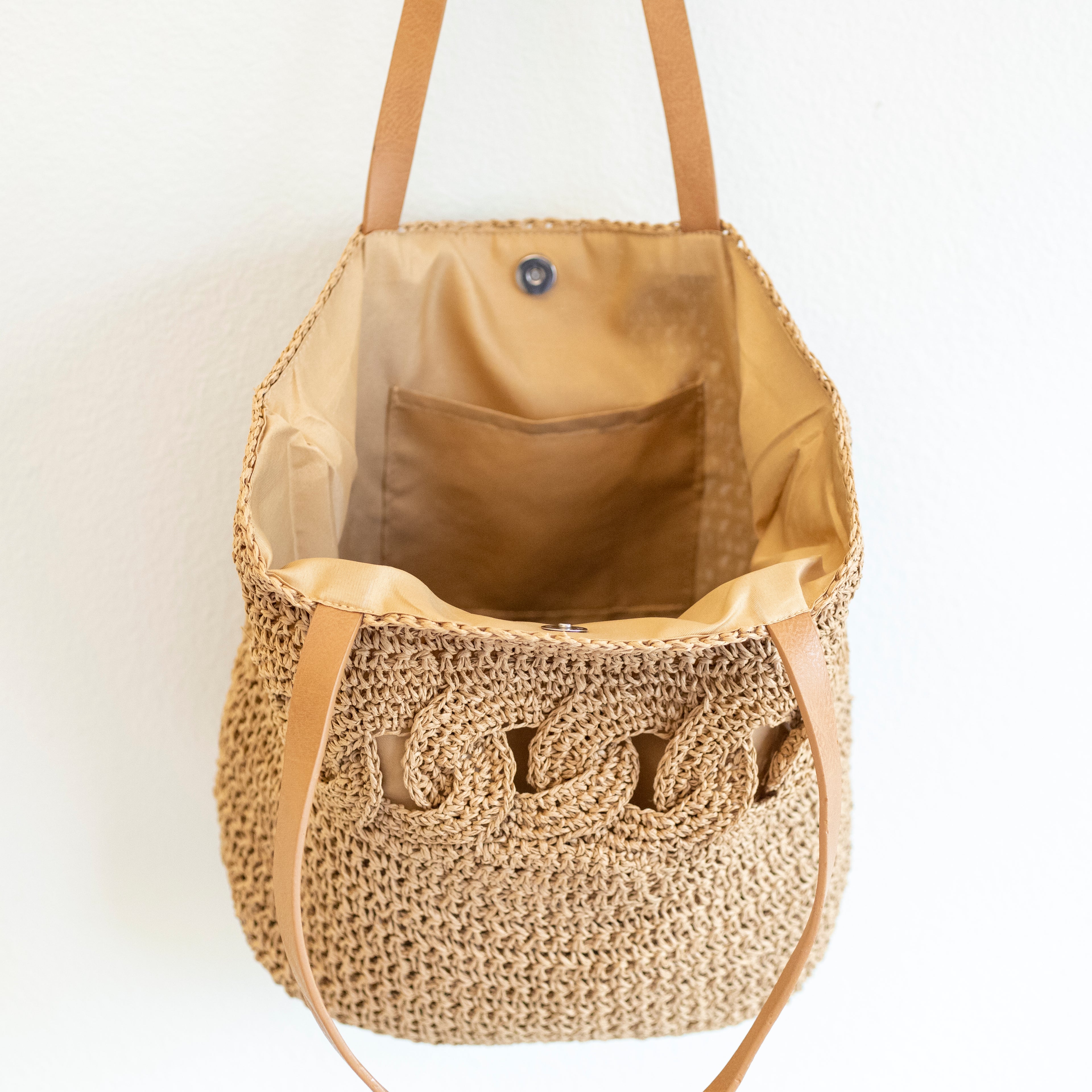 Beach Straw Woven Tote Bag