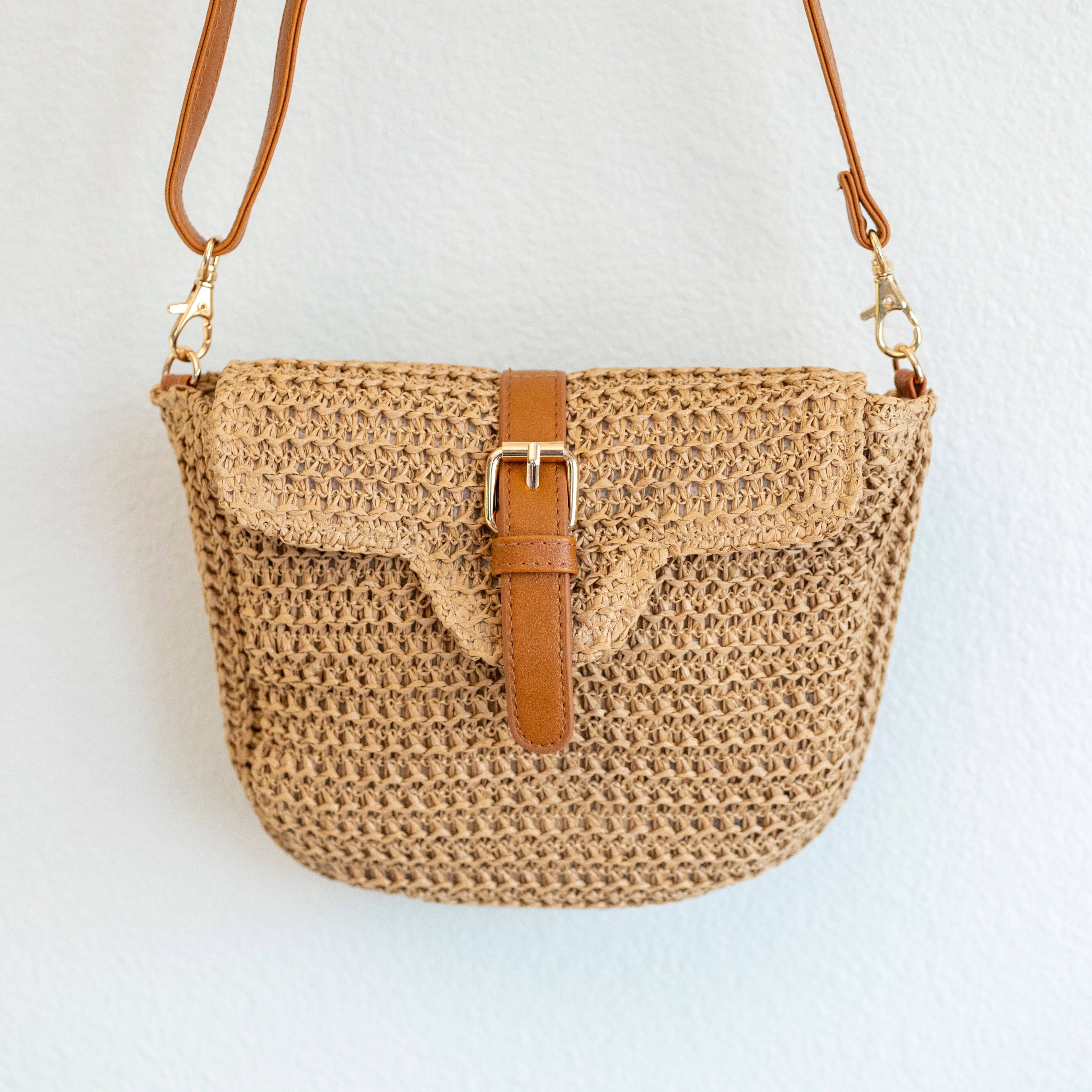 Straw Woven Crossbody Bag
