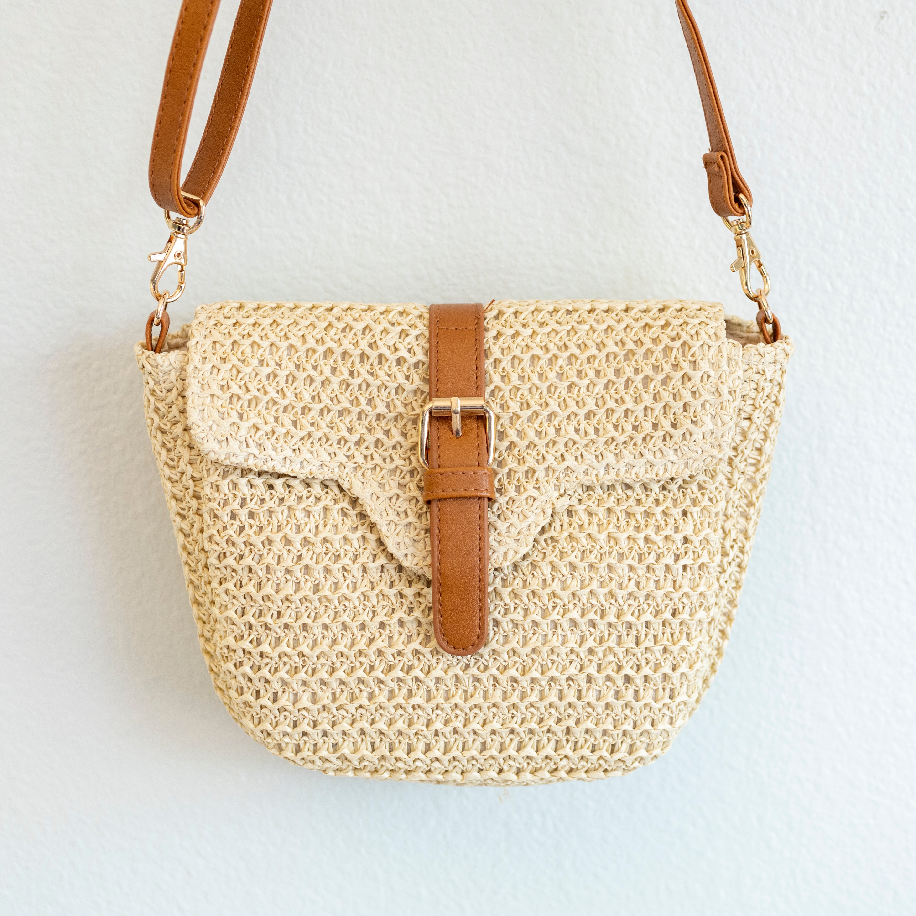 Straw Woven Crossbody Bag