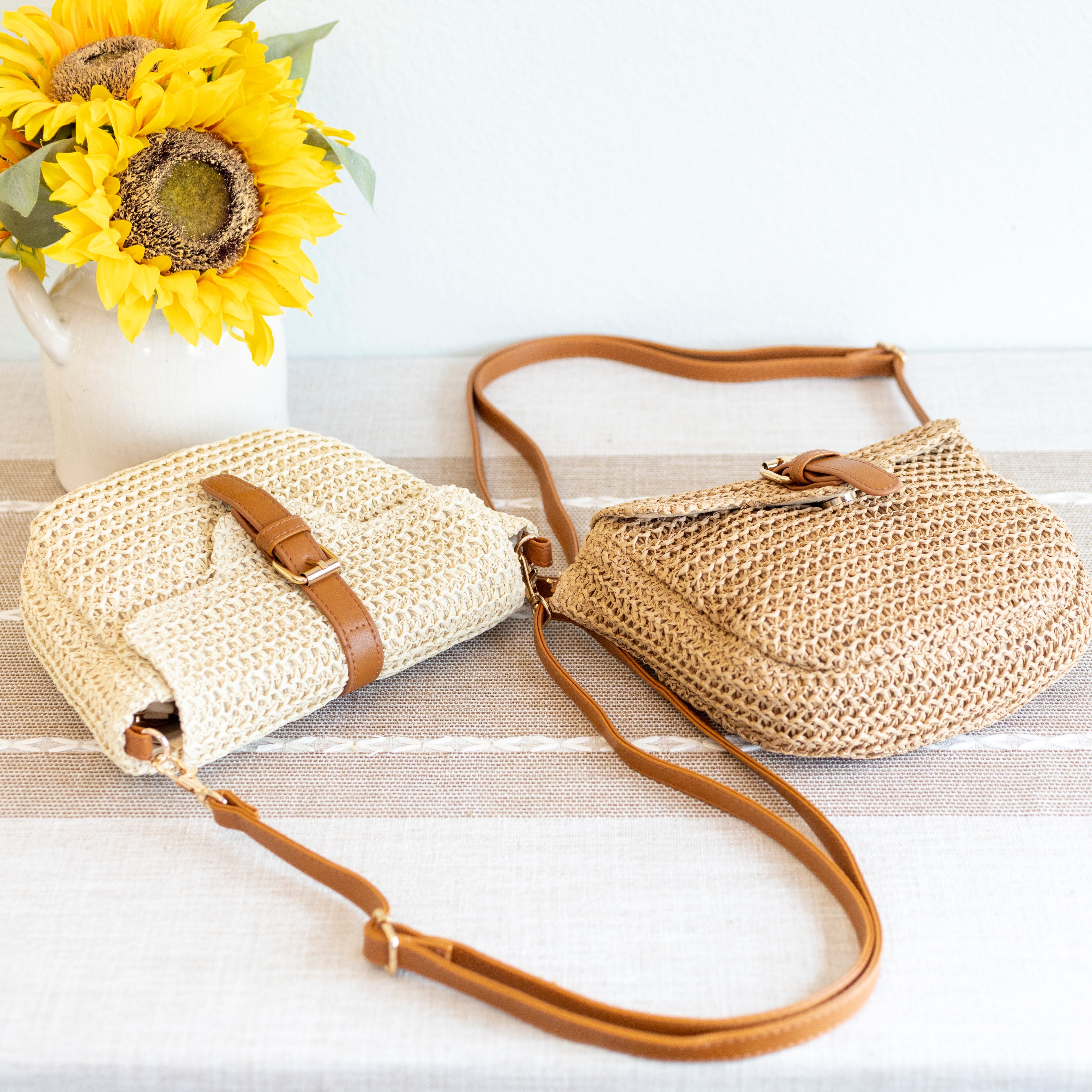 Straw Woven Crossbody Bag