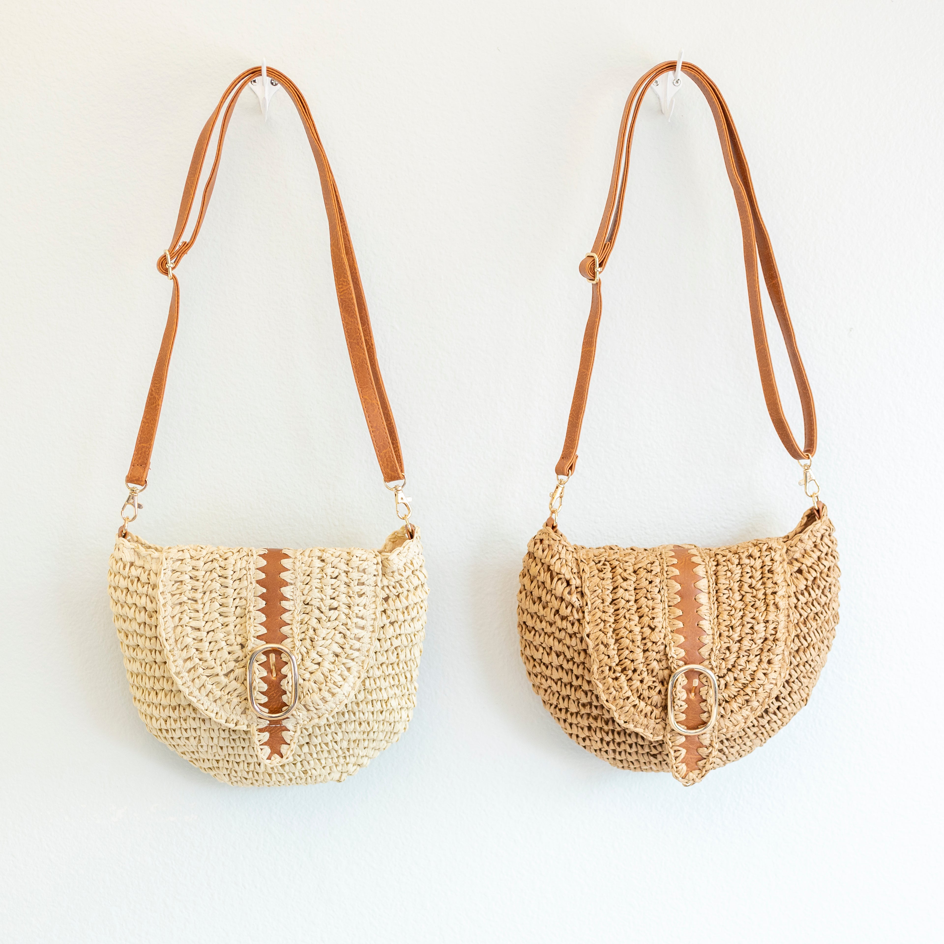 Straw Woven Crossbody Bag