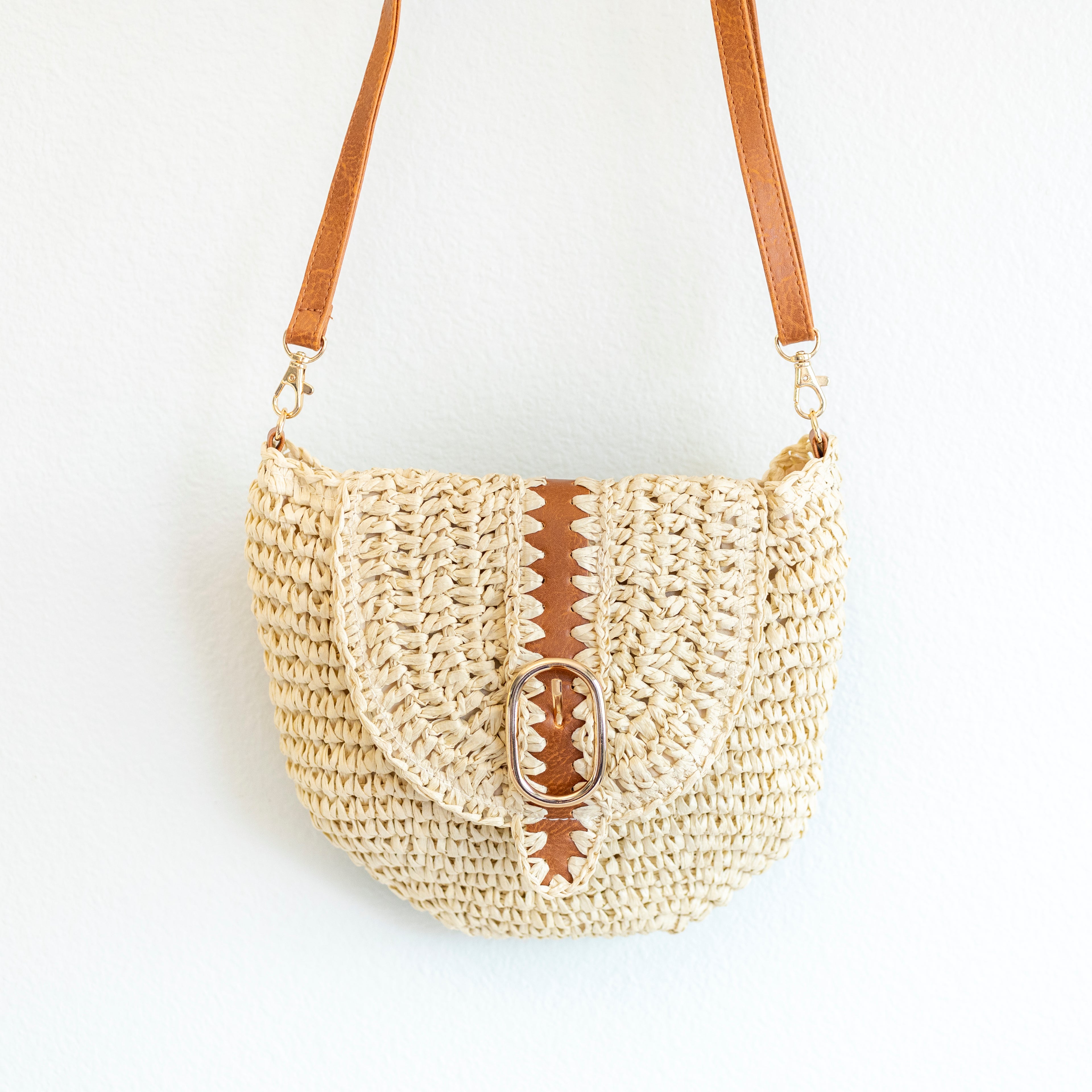 Straw Woven Crossbody Bag