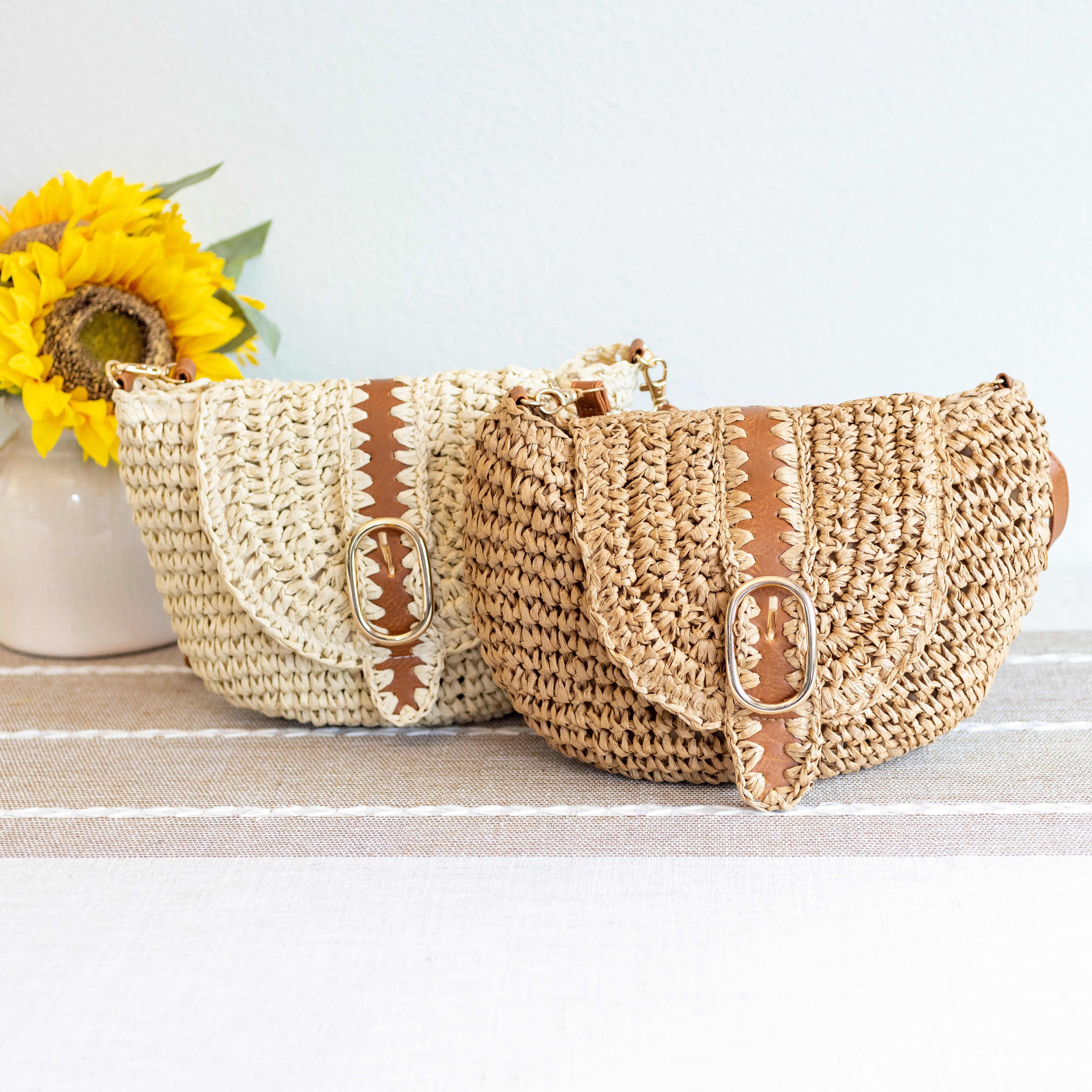 Straw Woven Crossbody Bag