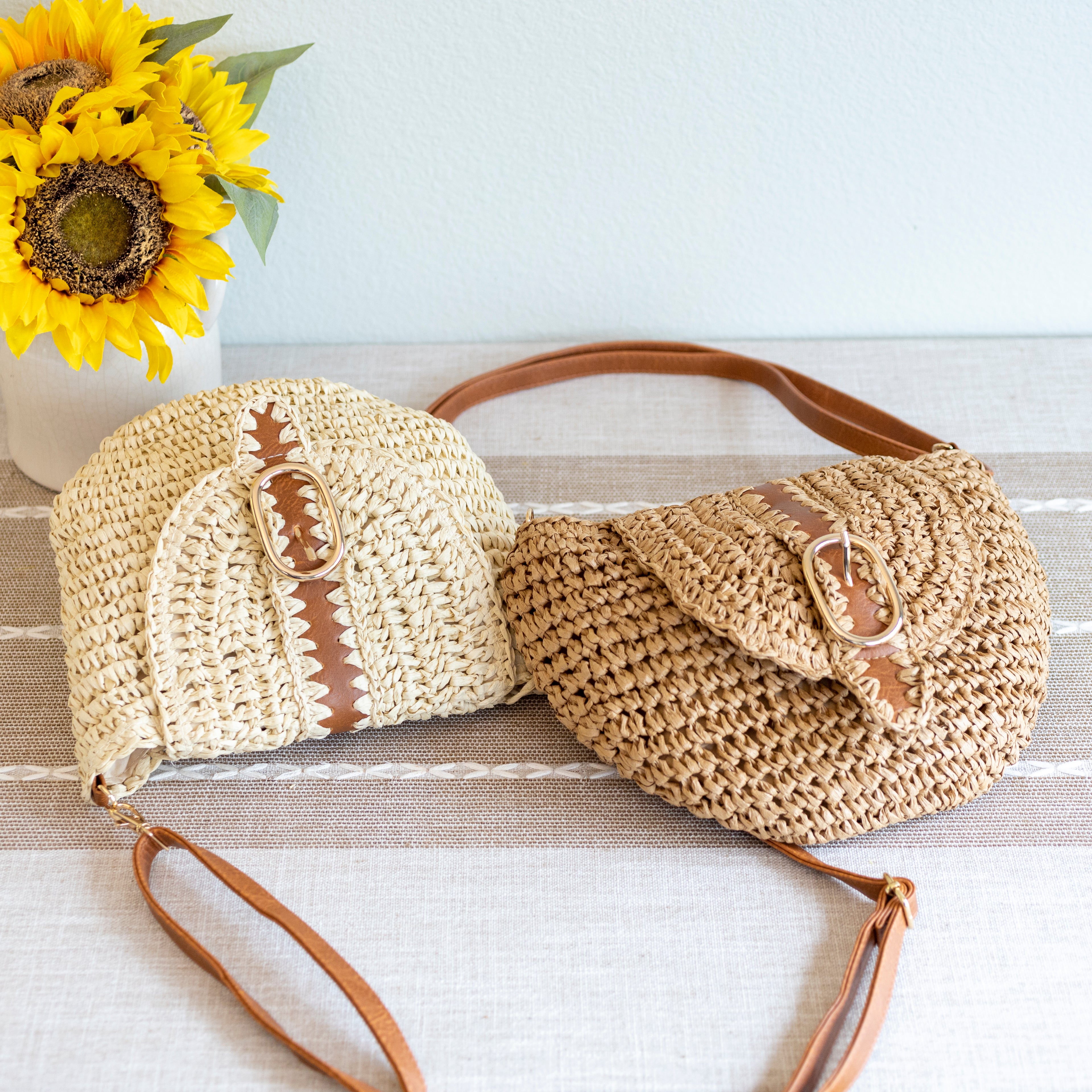 Straw Woven Crossbody Bag