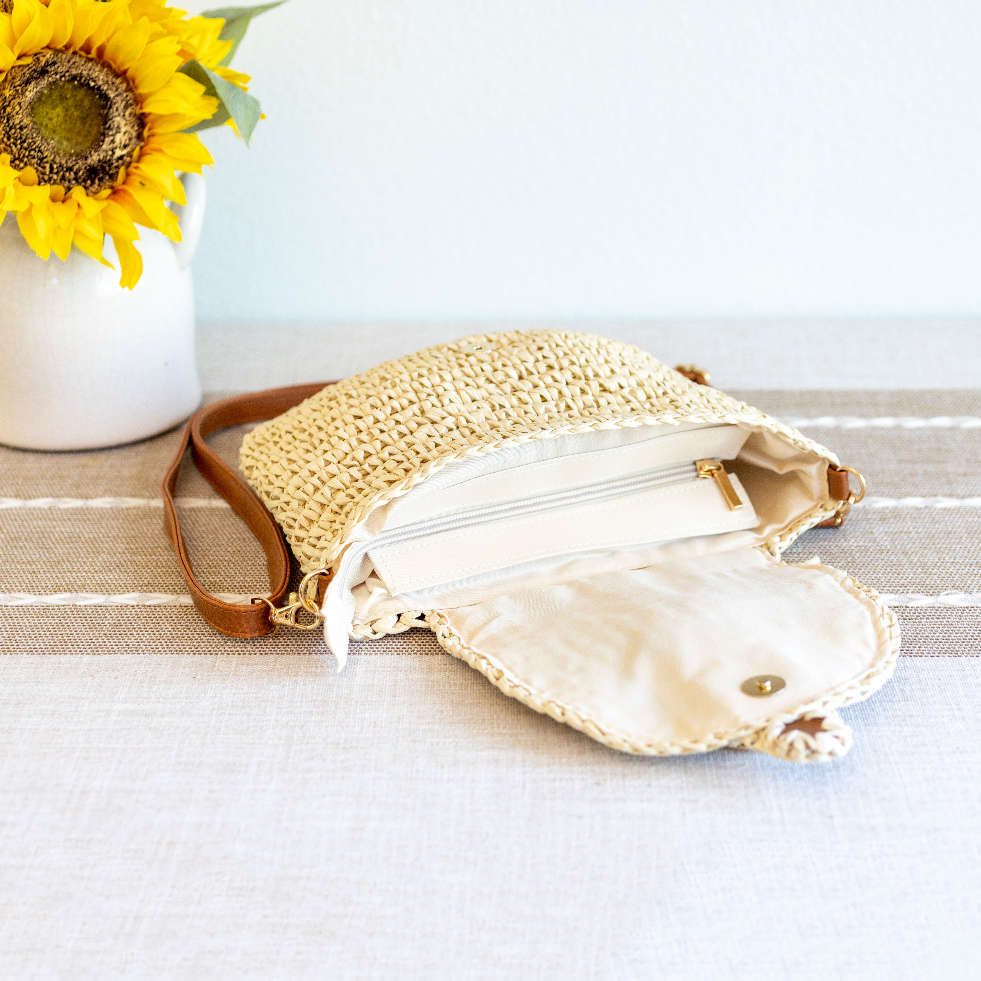 Straw Woven Crossbody Bag