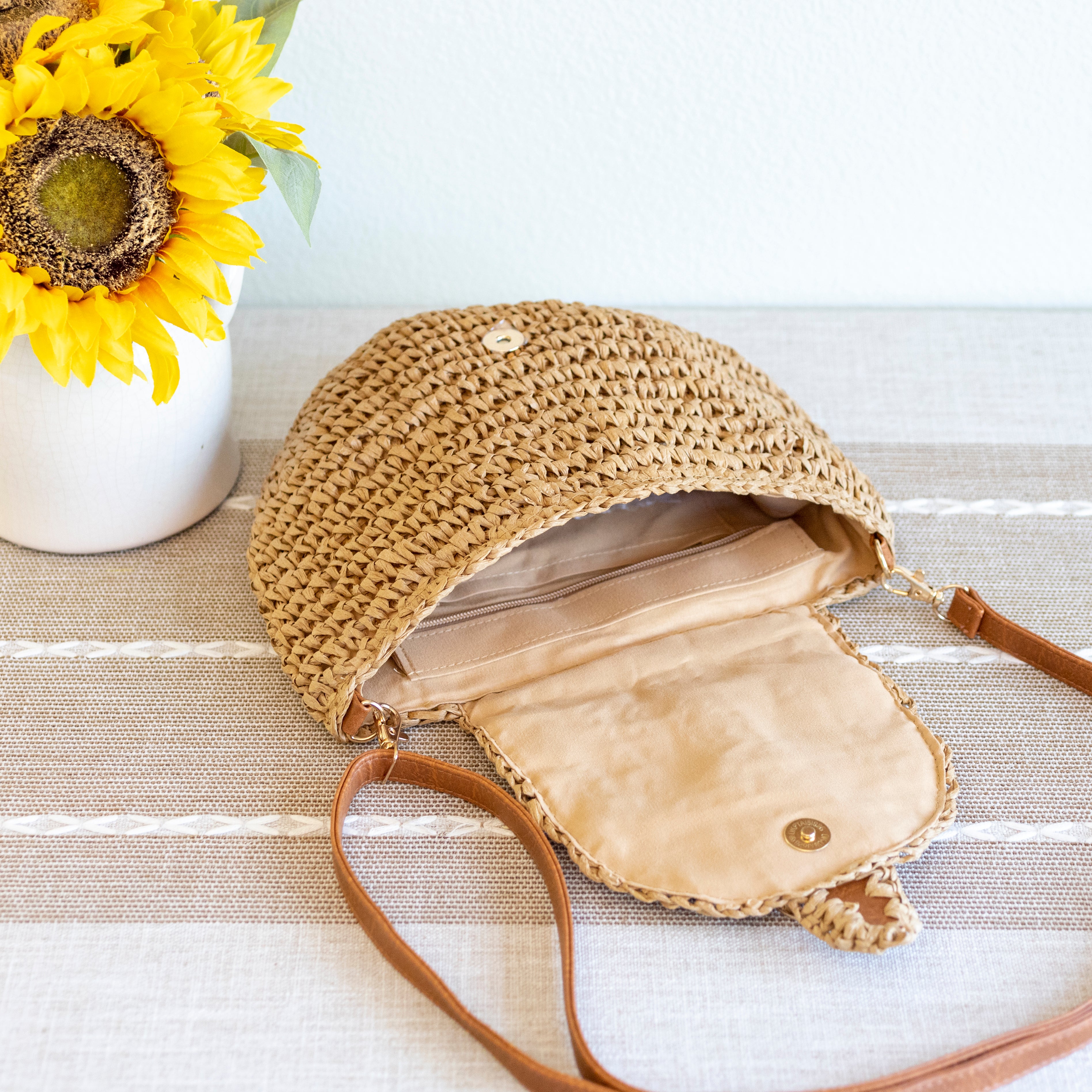 Straw Woven Crossbody Bag