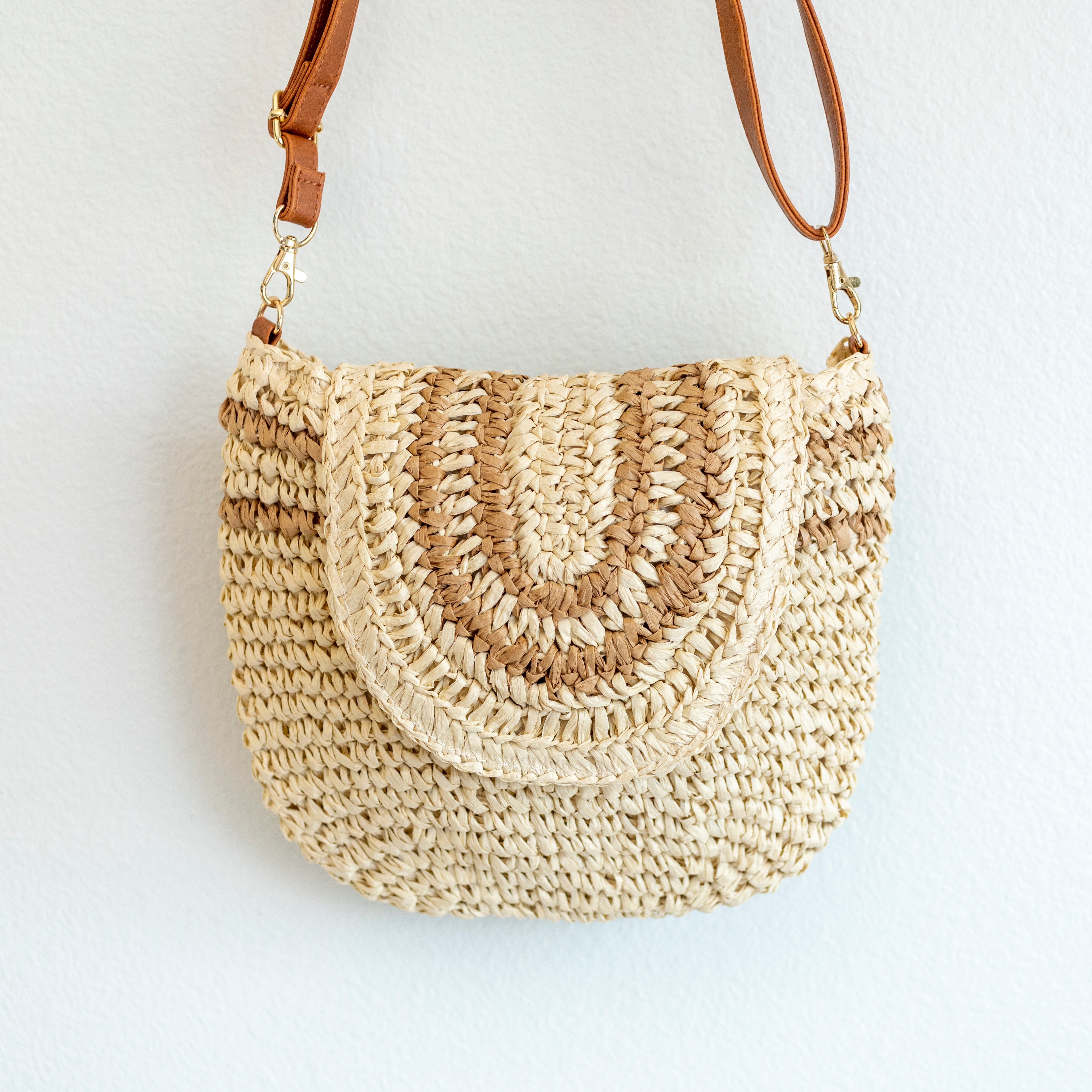 Straw Woven Crossbody Bag