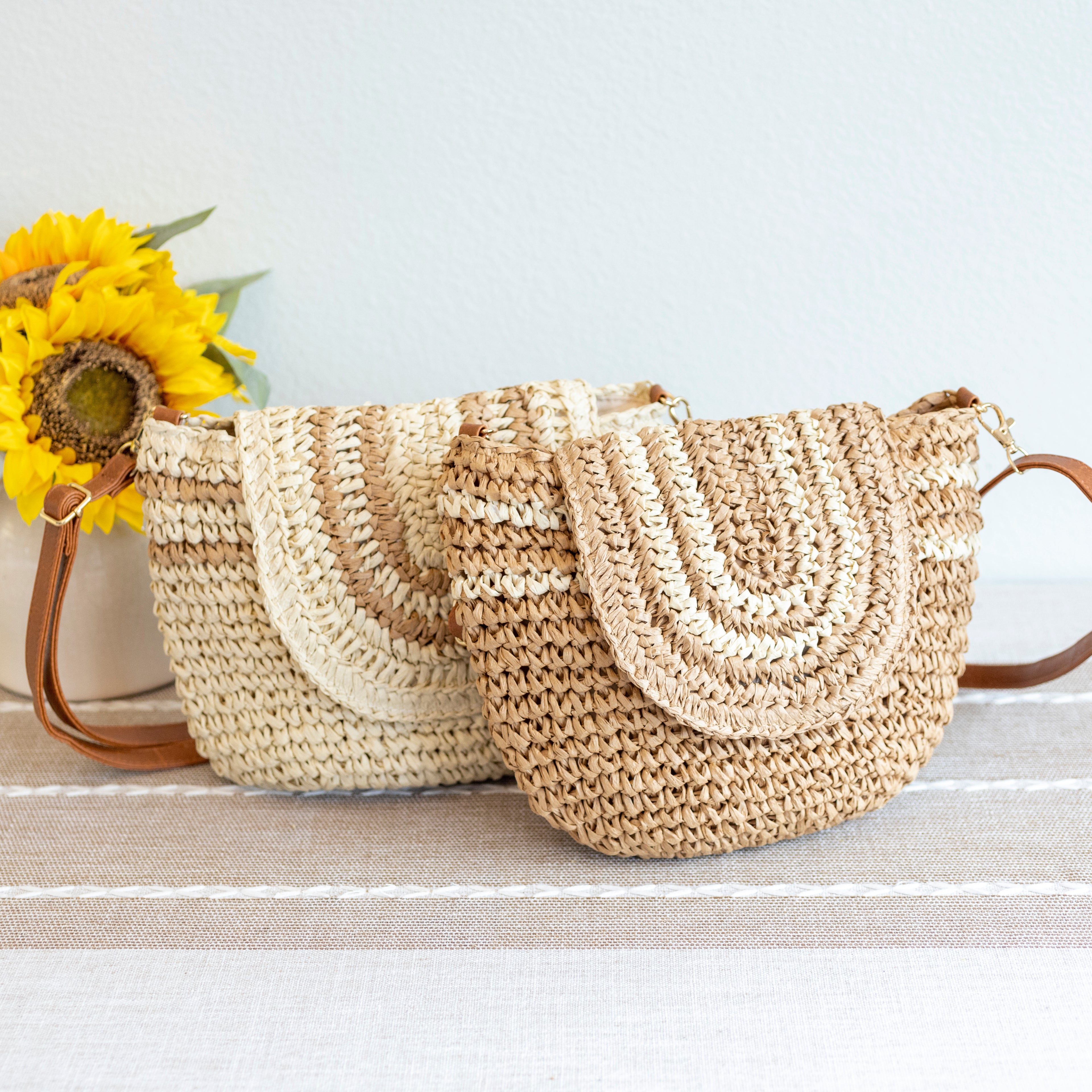 Straw Woven Crossbody Bag