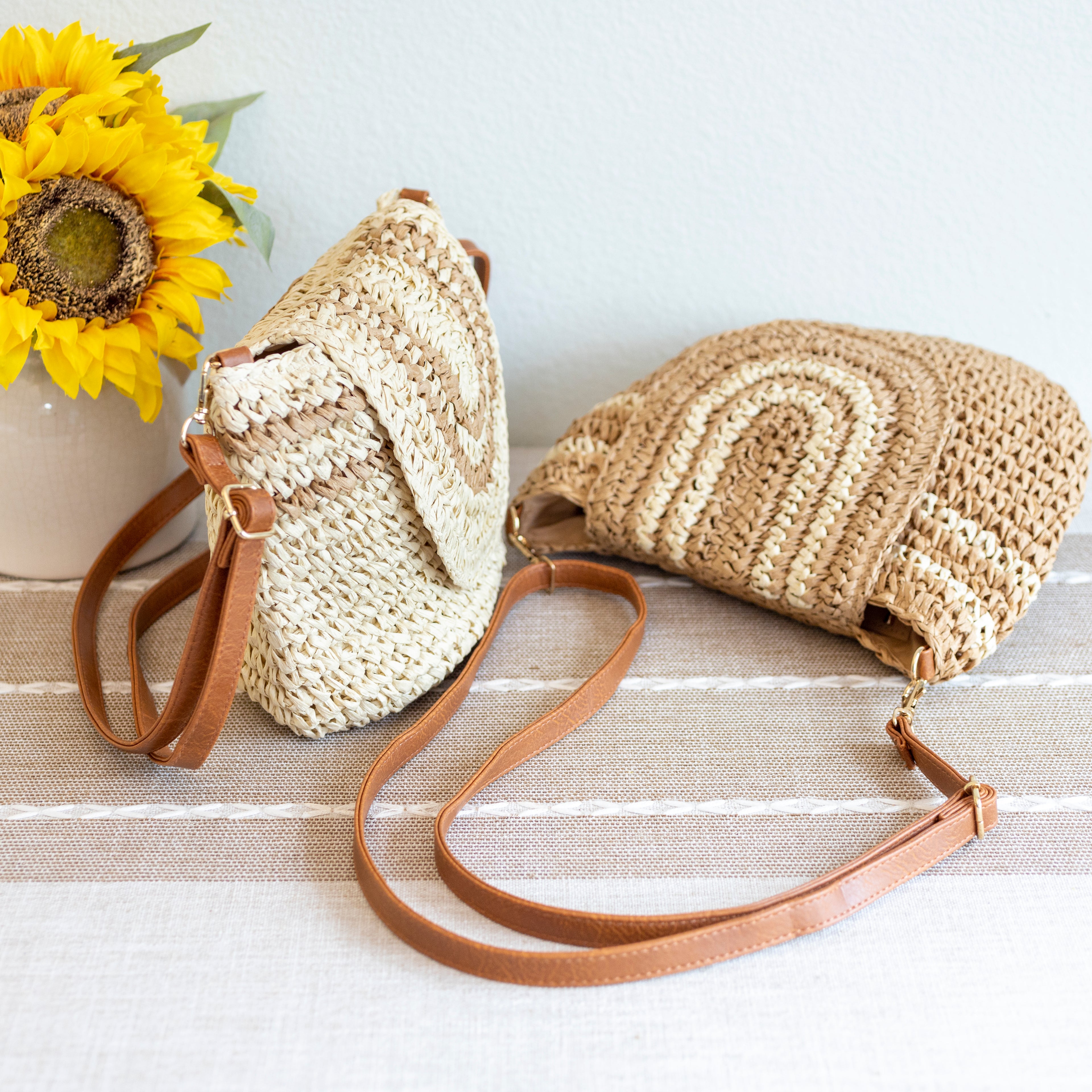 Straw Woven Crossbody Bag