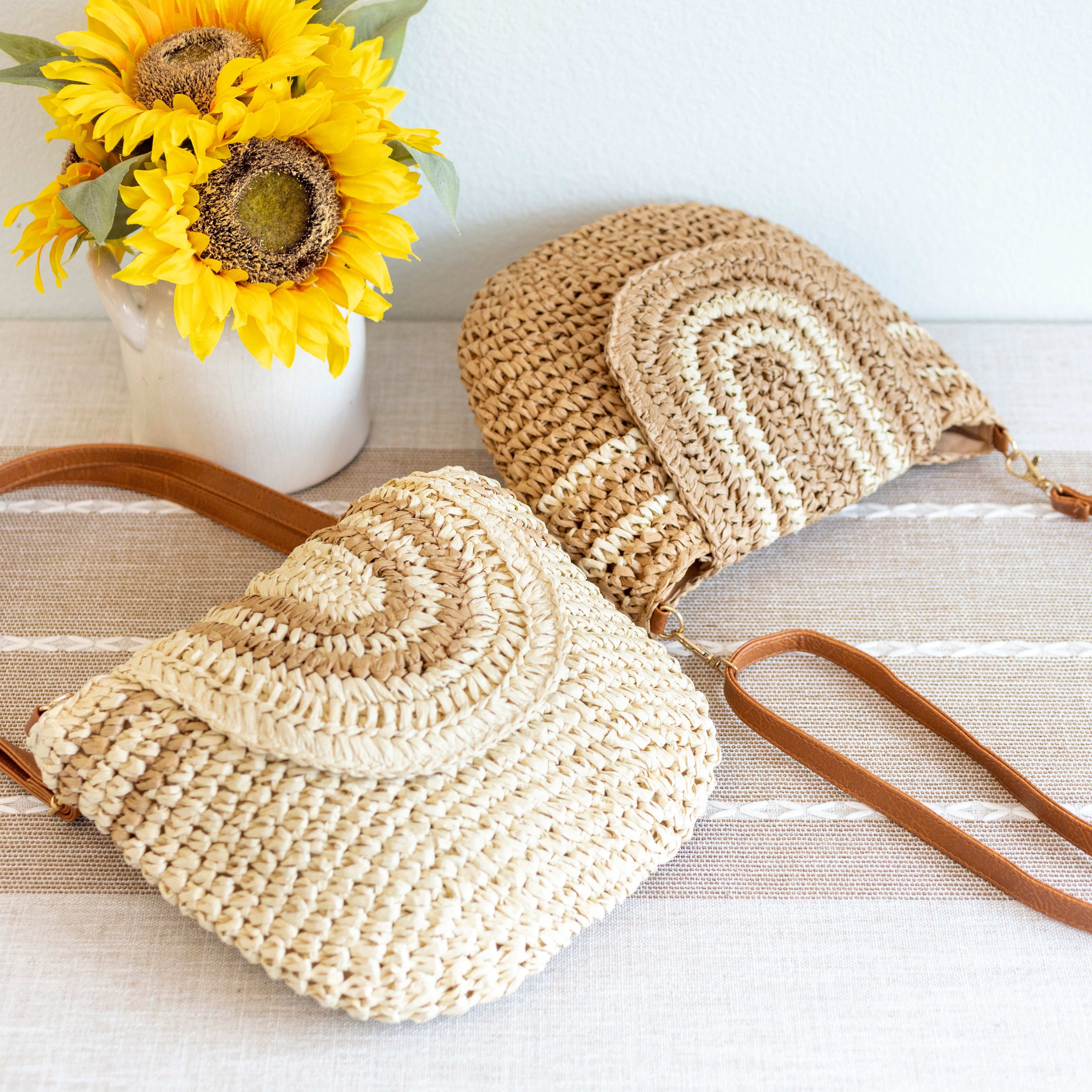 Straw Woven Crossbody Bag