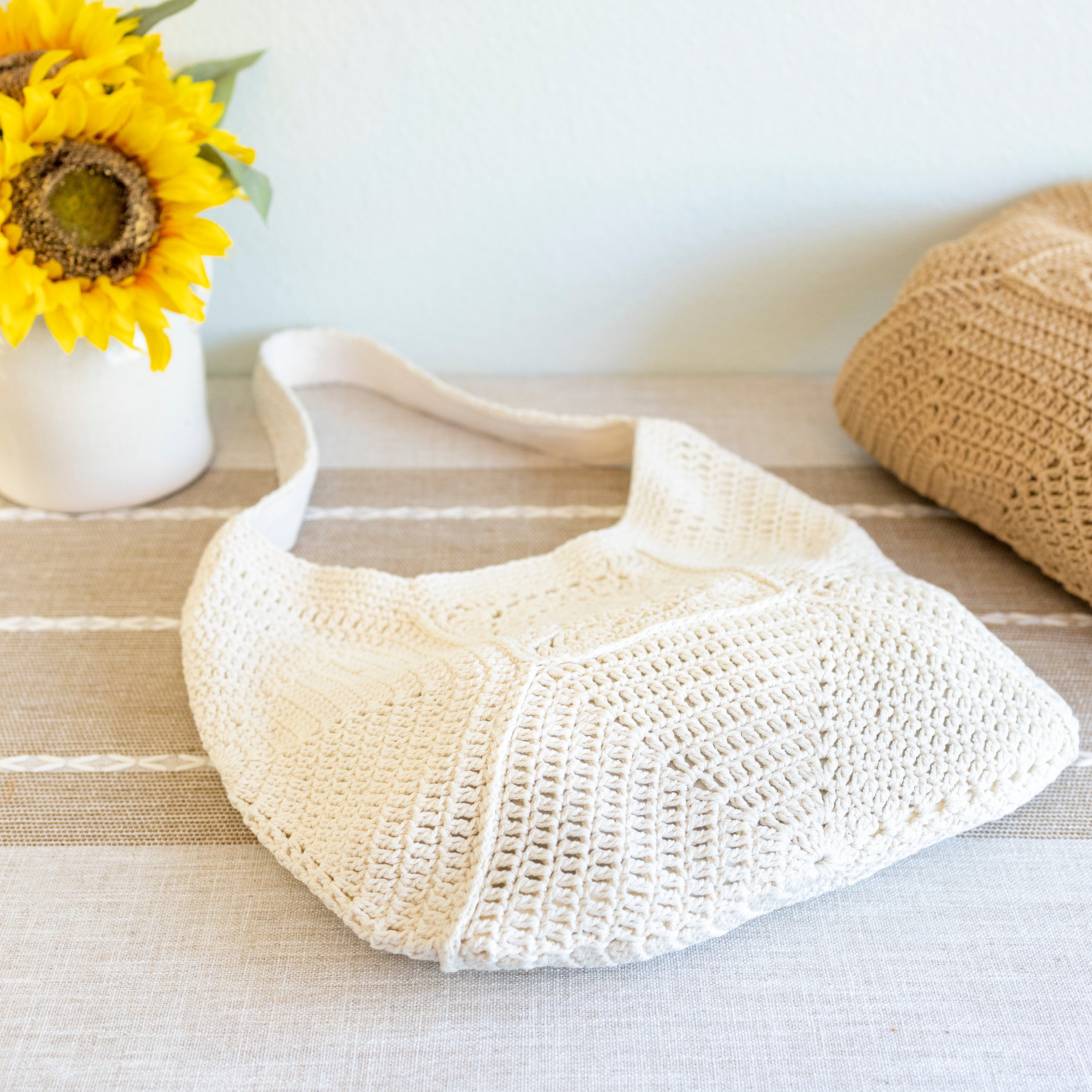 Boho Crochet Shoulder Bag