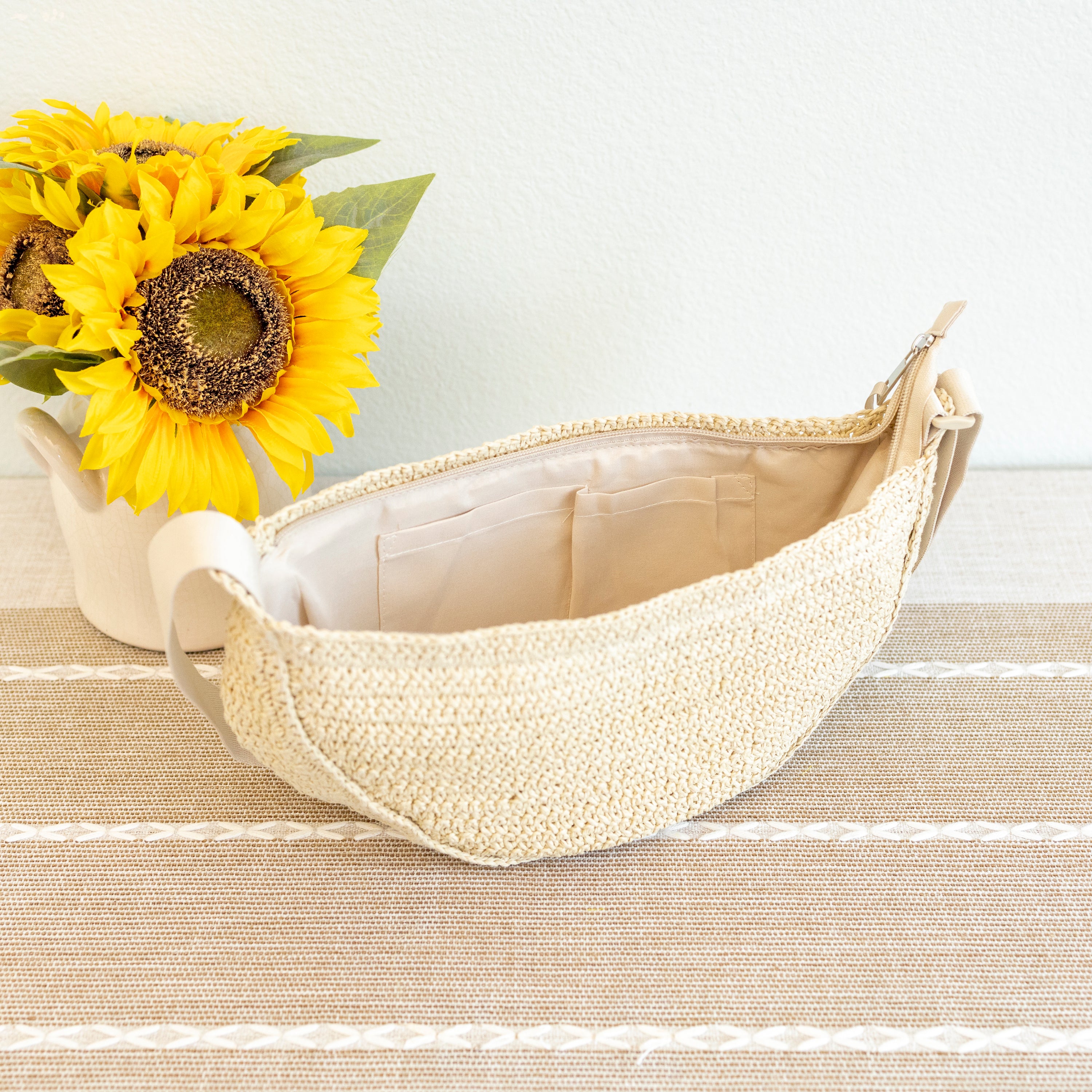 Straw Woven Crossbody Bag
