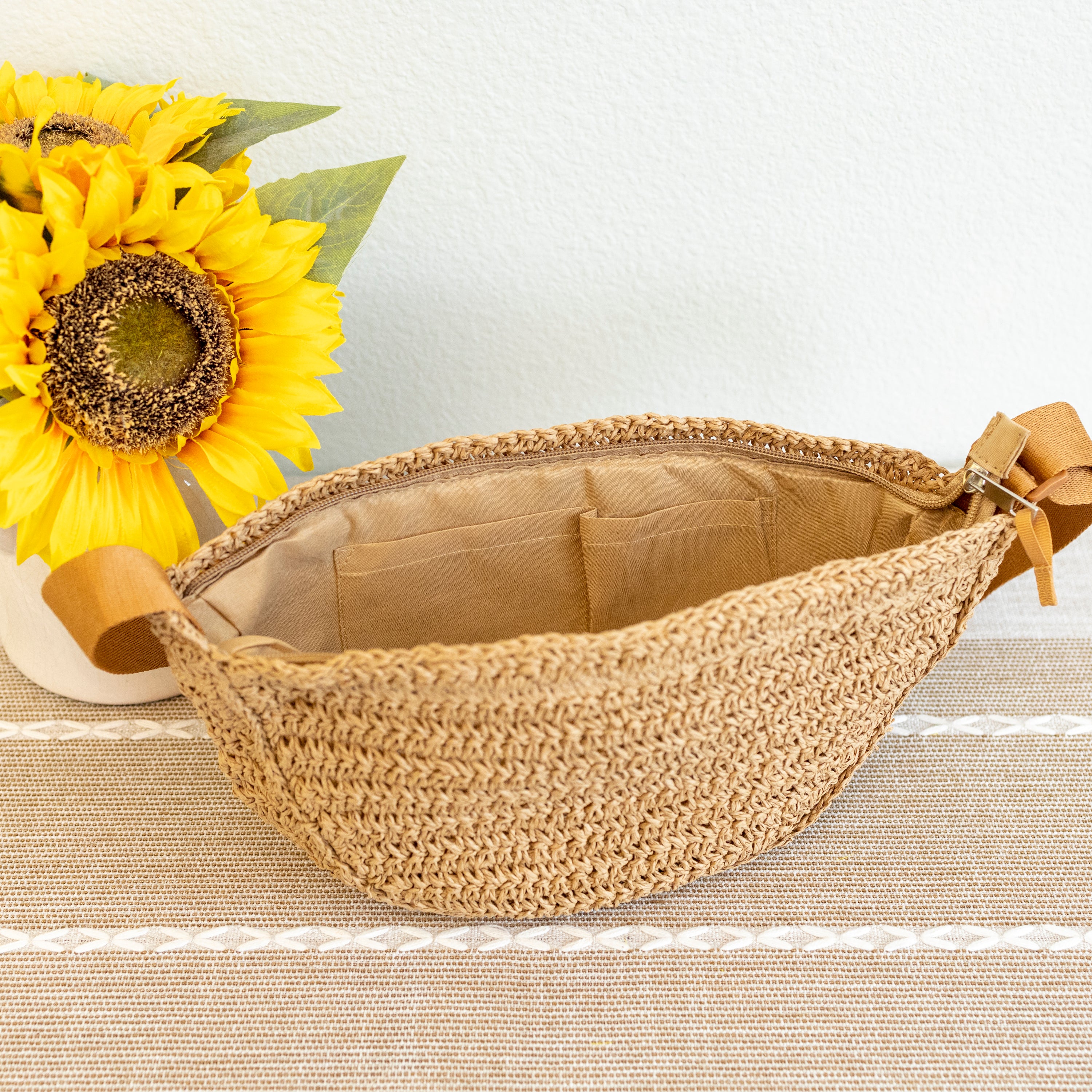 Straw Woven Crossbody Bag