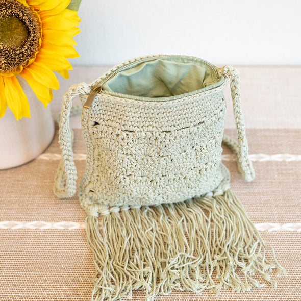 Elena Handbags Handmade Bohemian Tassel Beach Small Bag