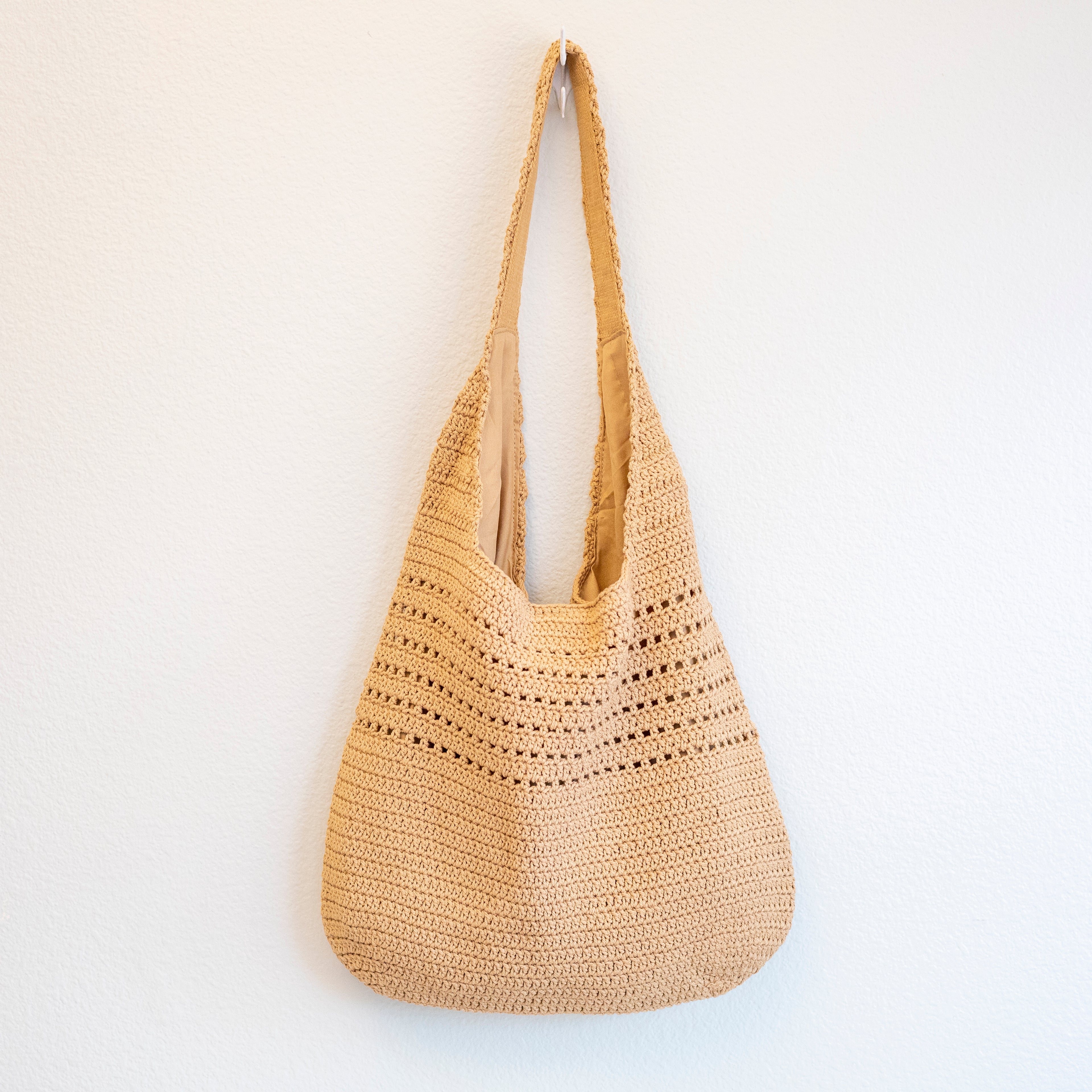 Retro Cotton Knitted Shoulder Bag