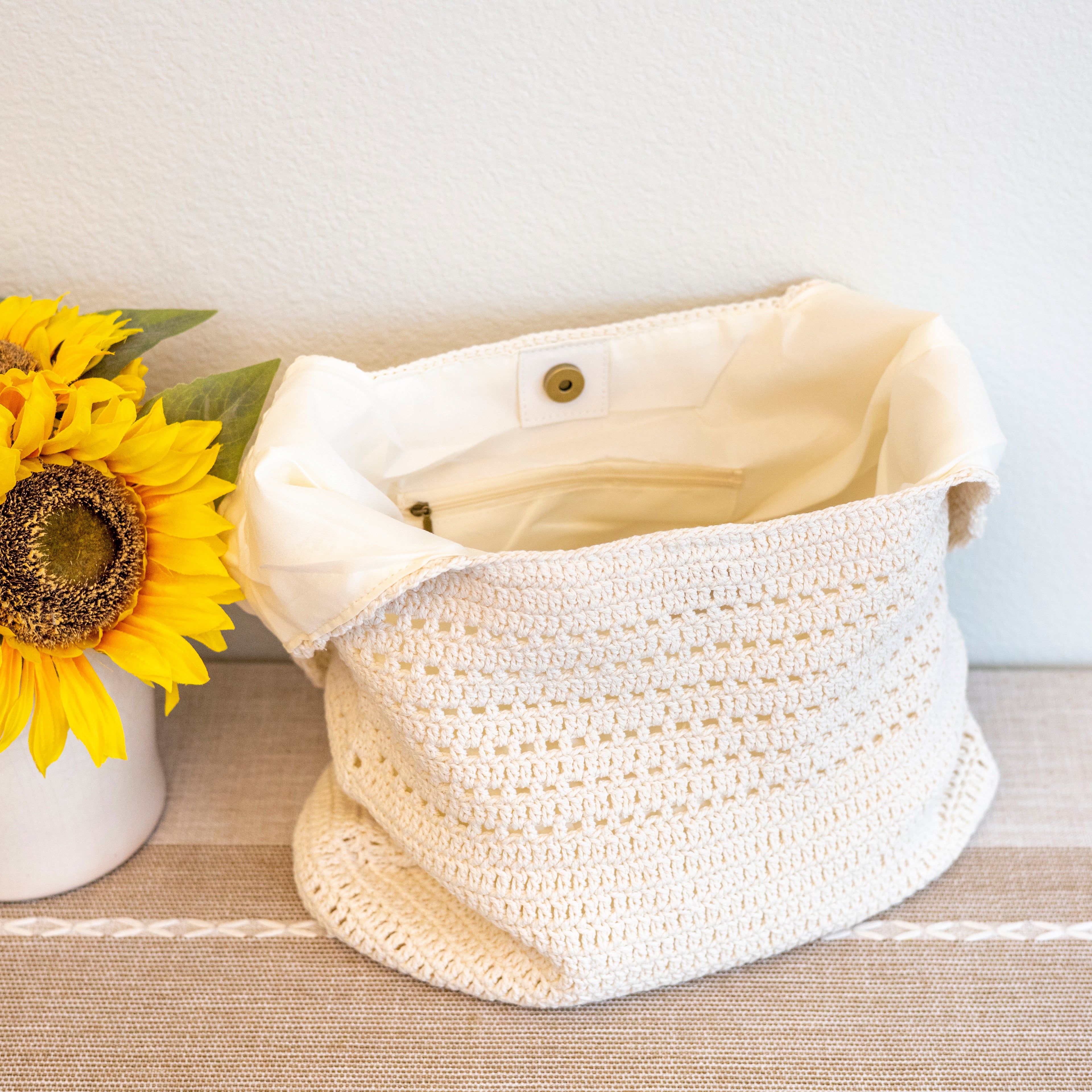 Retro Cotton Knitted Shoulder Bag