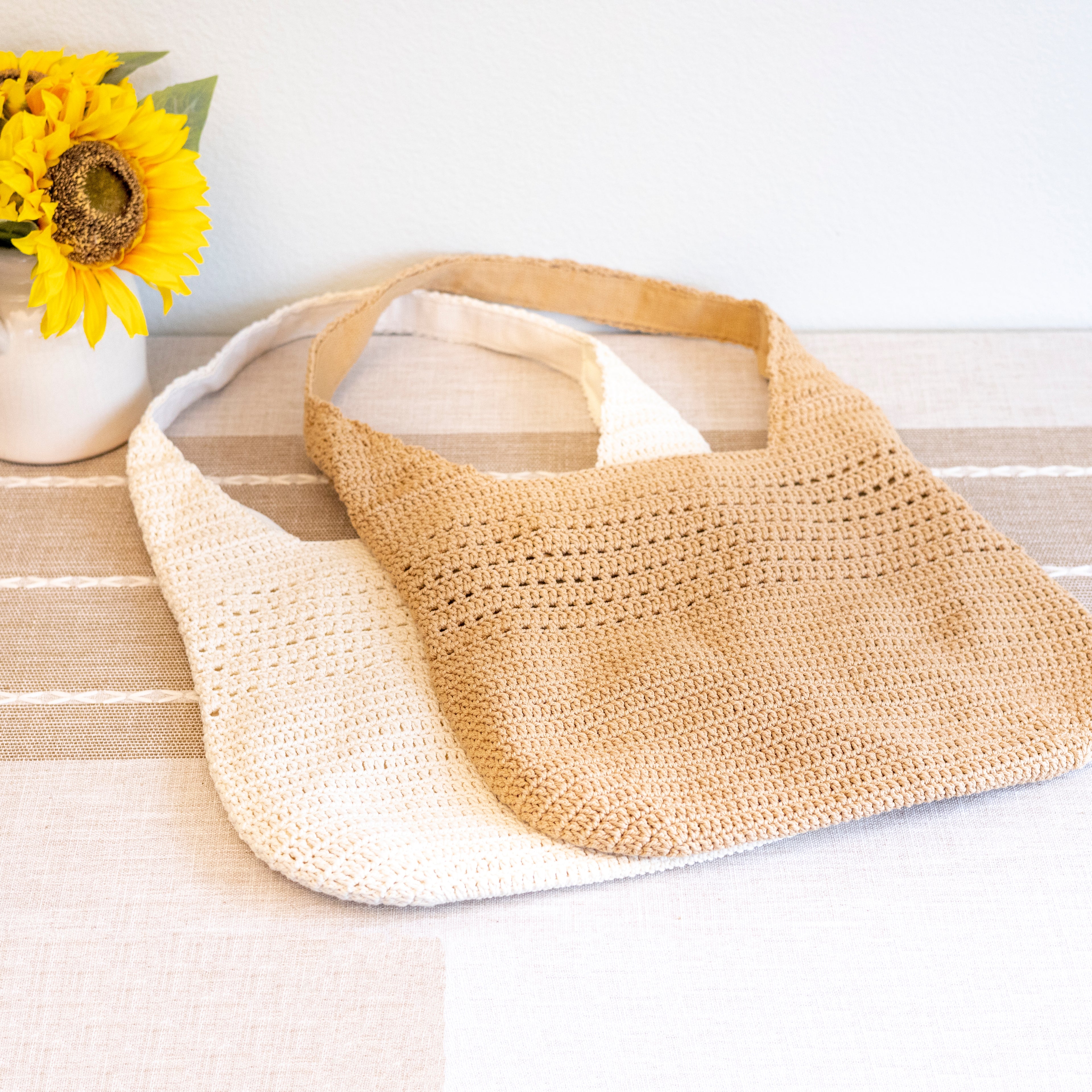Retro Cotton Knitted Shoulder Bag