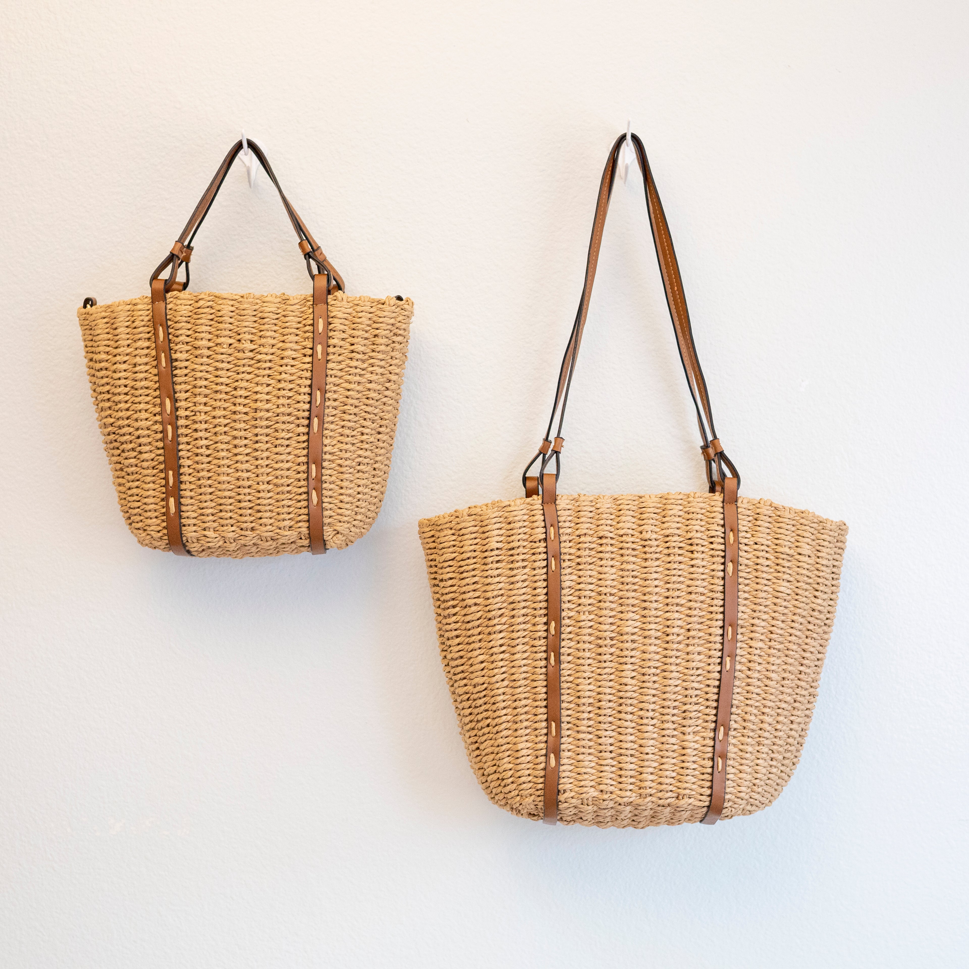 Beach Straw Woven Tote Bag