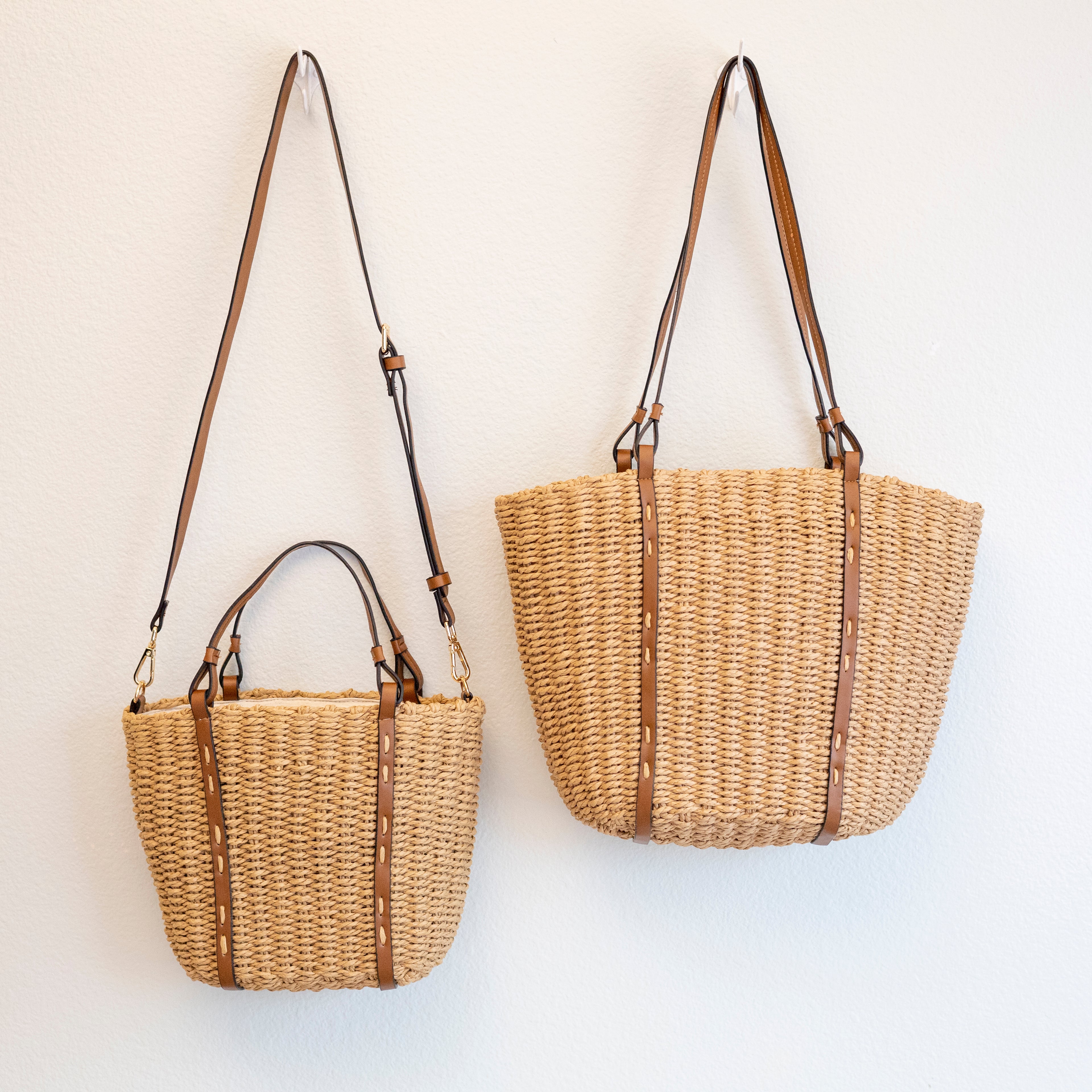 Beach Straw Woven Tote Bag