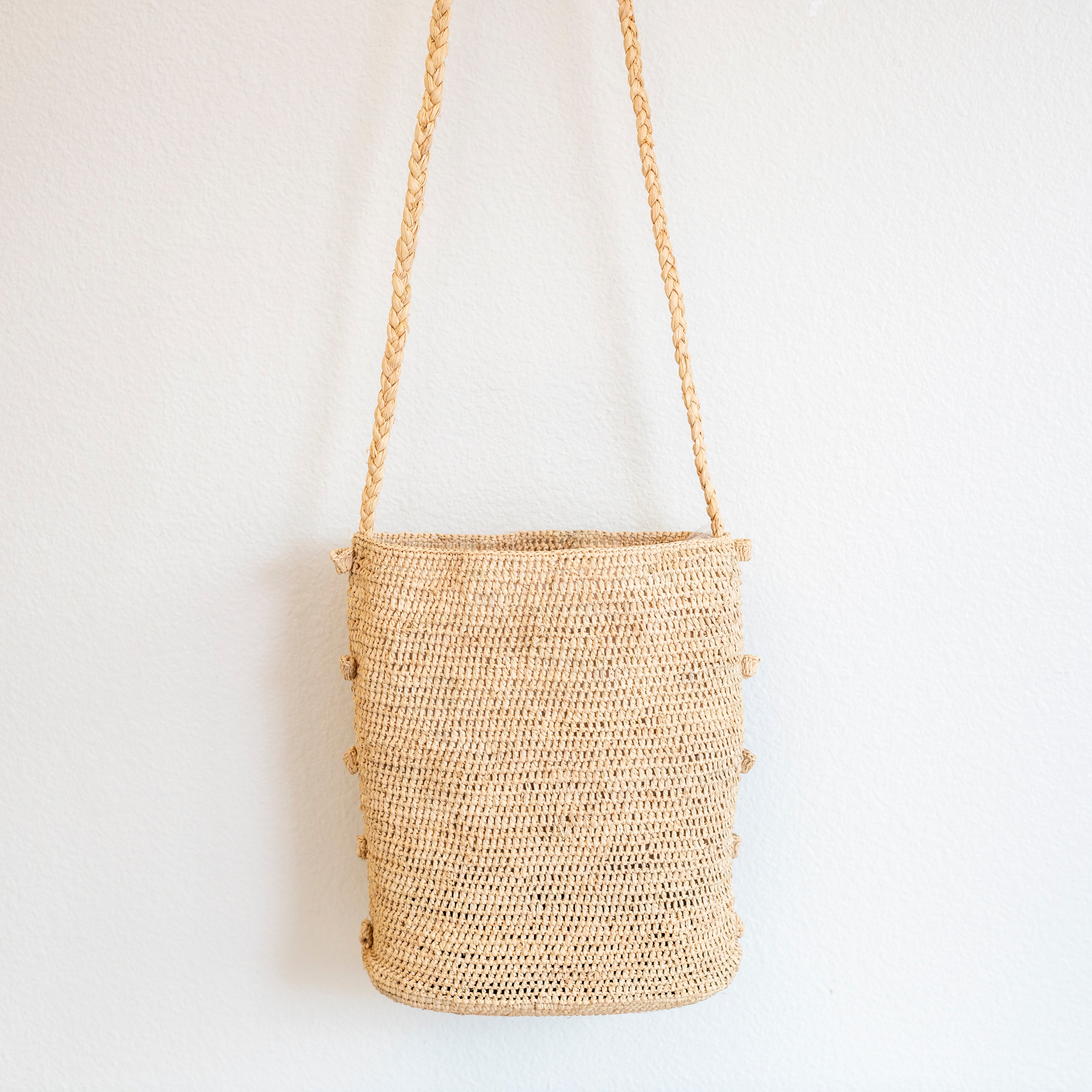 Women's Raffia Straw Crossbody Bag