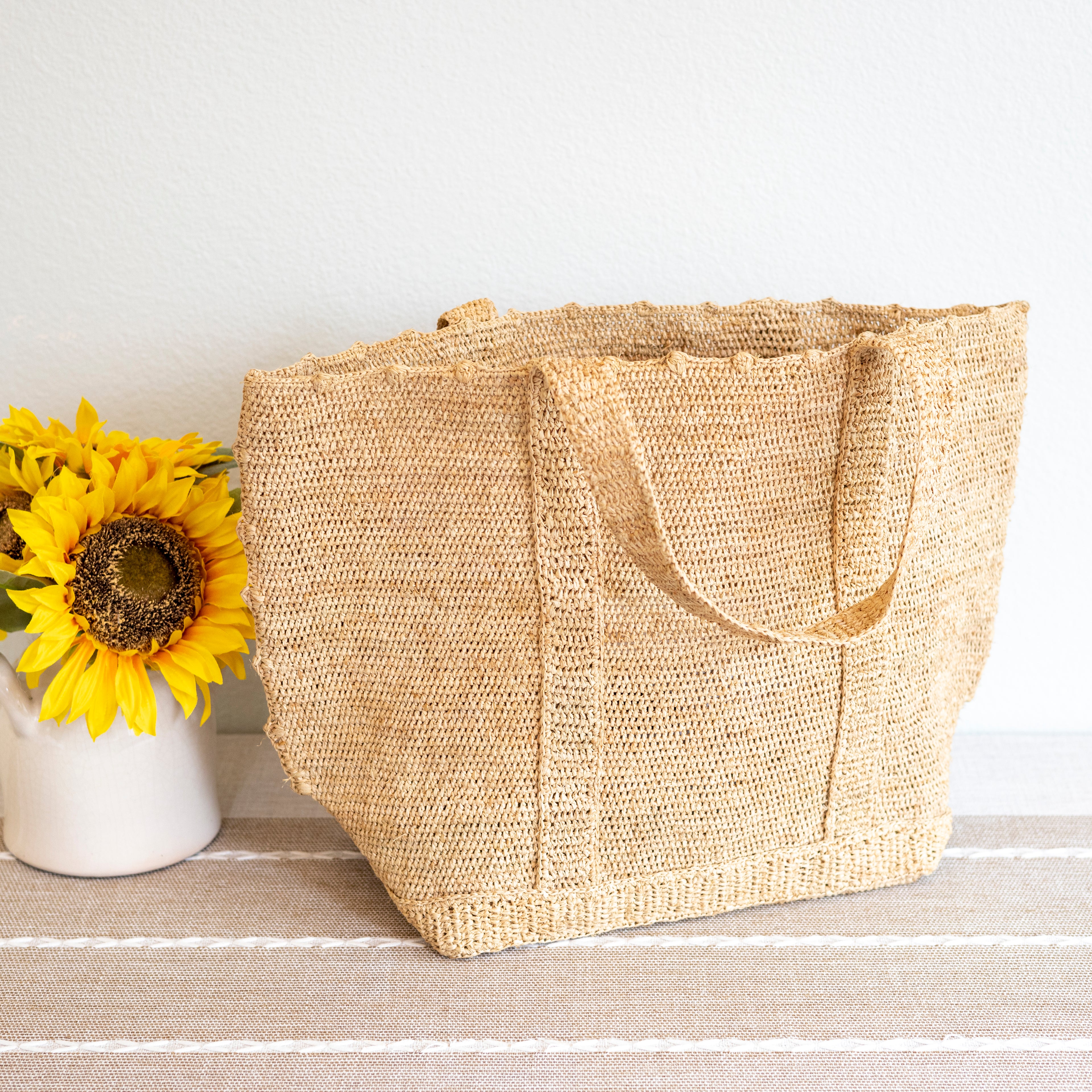 Soft Raffia Woven Summer Straw Shoulder Bag