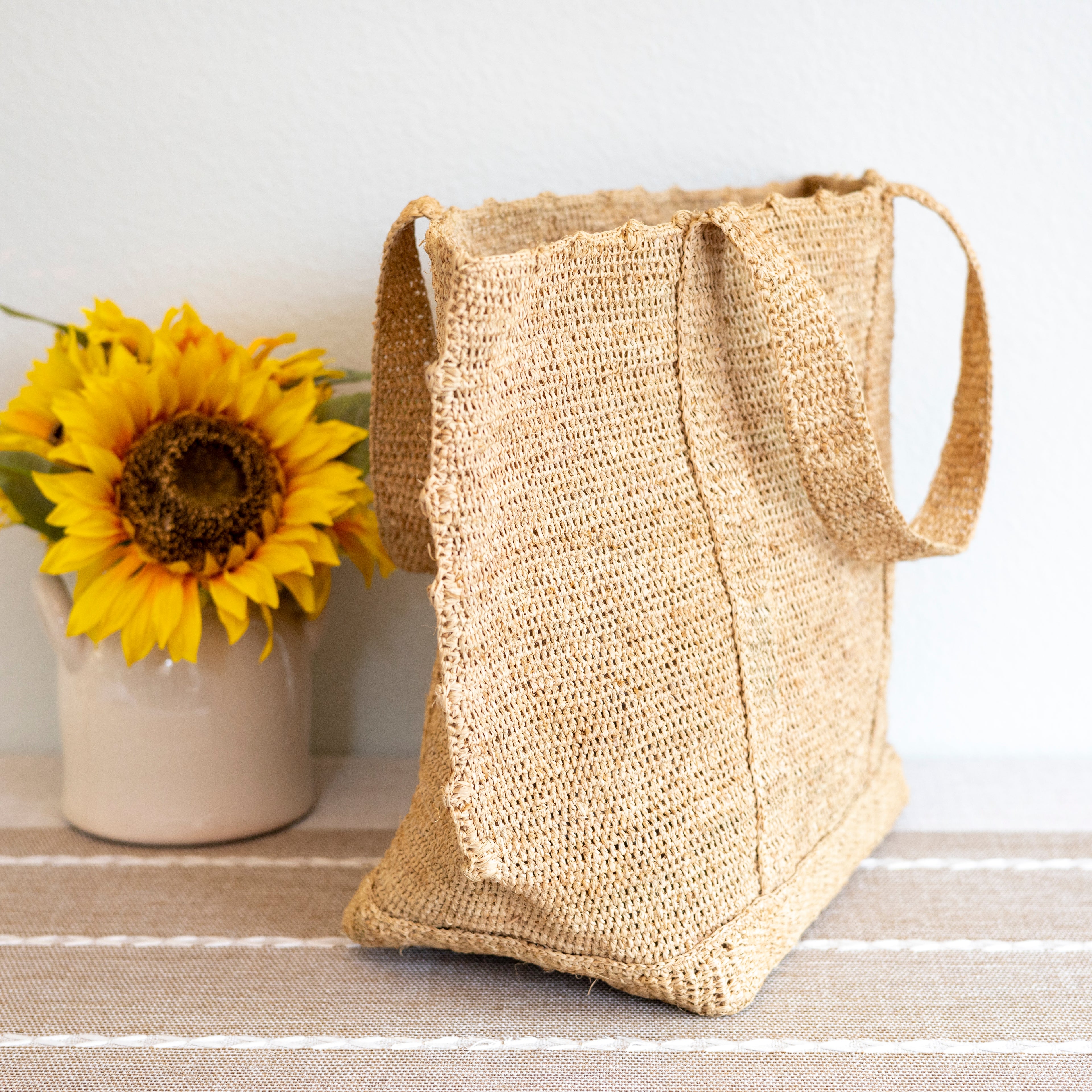 Soft Raffia Woven Summer Straw Shoulder Bag