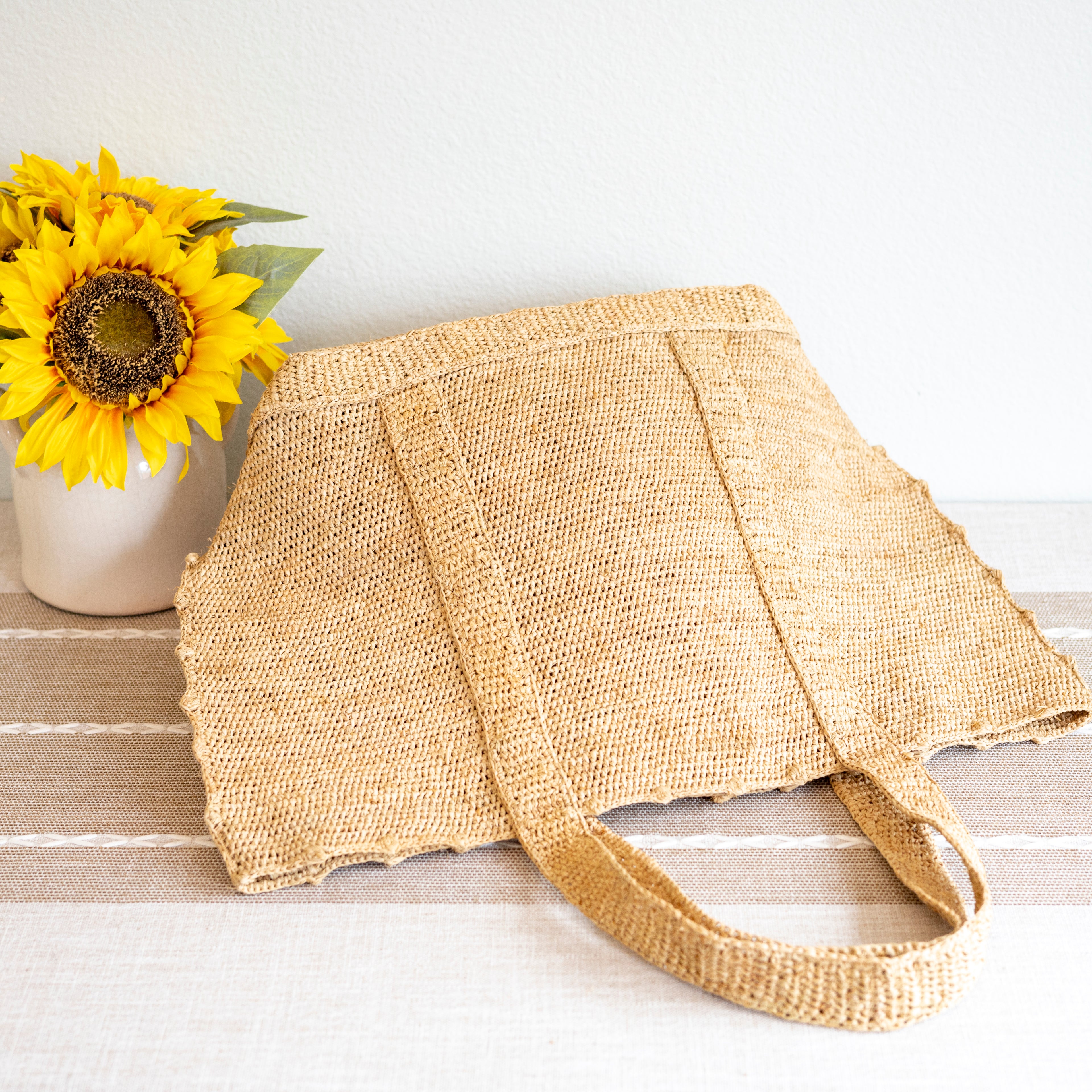 Soft Raffia Woven Summer Straw Shoulder Bag