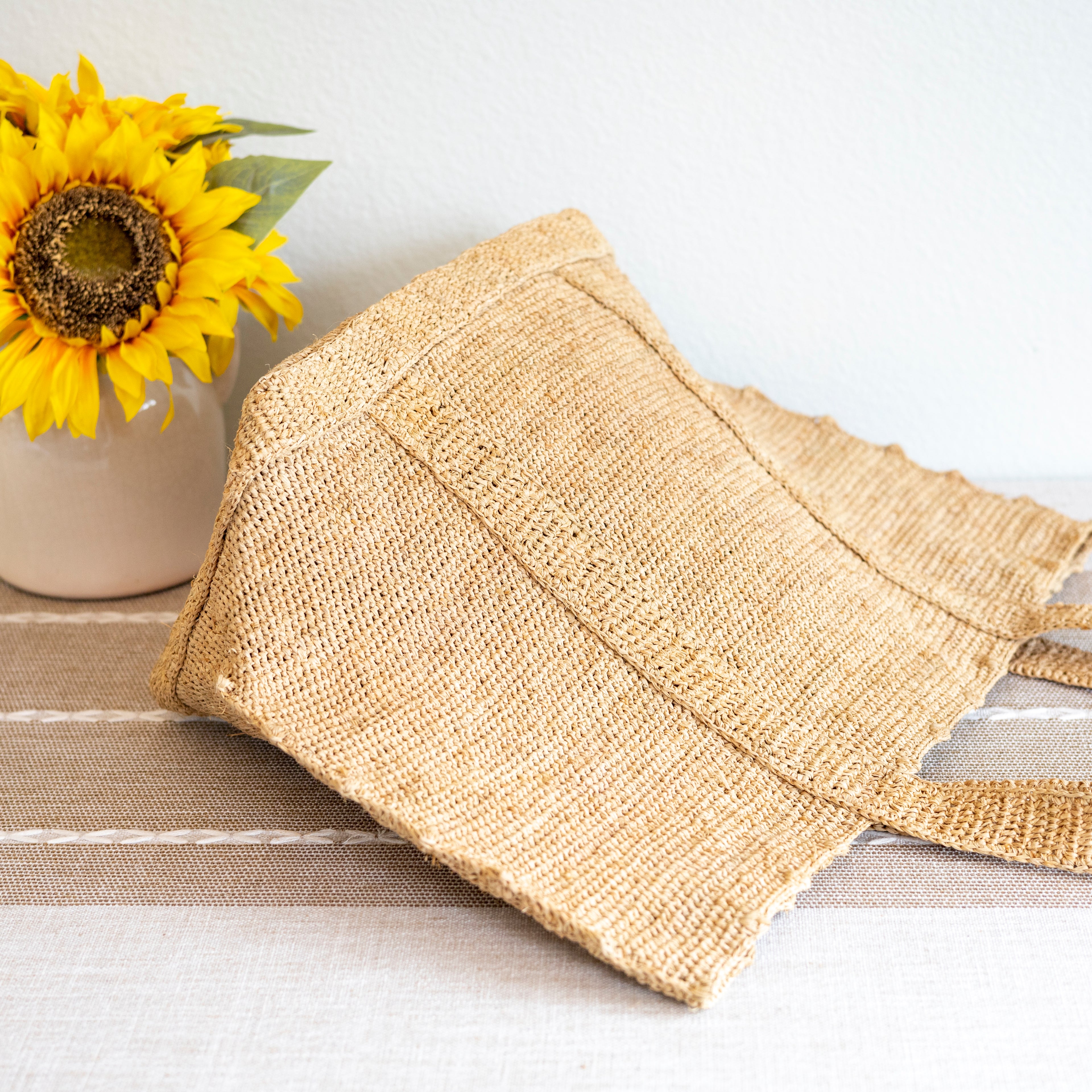 Soft Raffia Woven Summer Straw Shoulder Bag