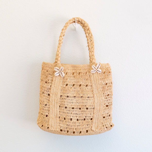 Elena Handbags Raffia Summer Beach Straw Shoulder Bag