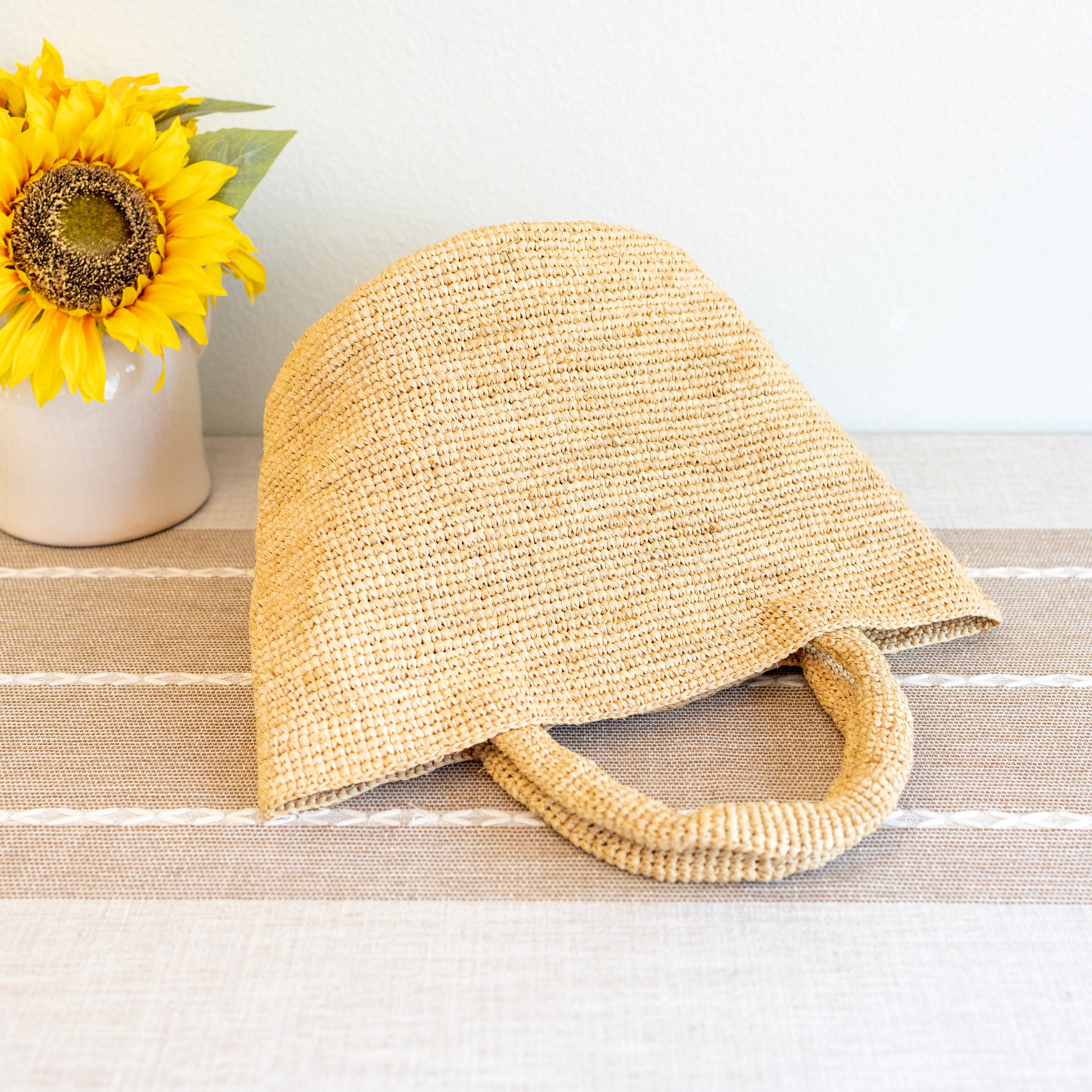 Summer Fashion Raffia Basket Bag