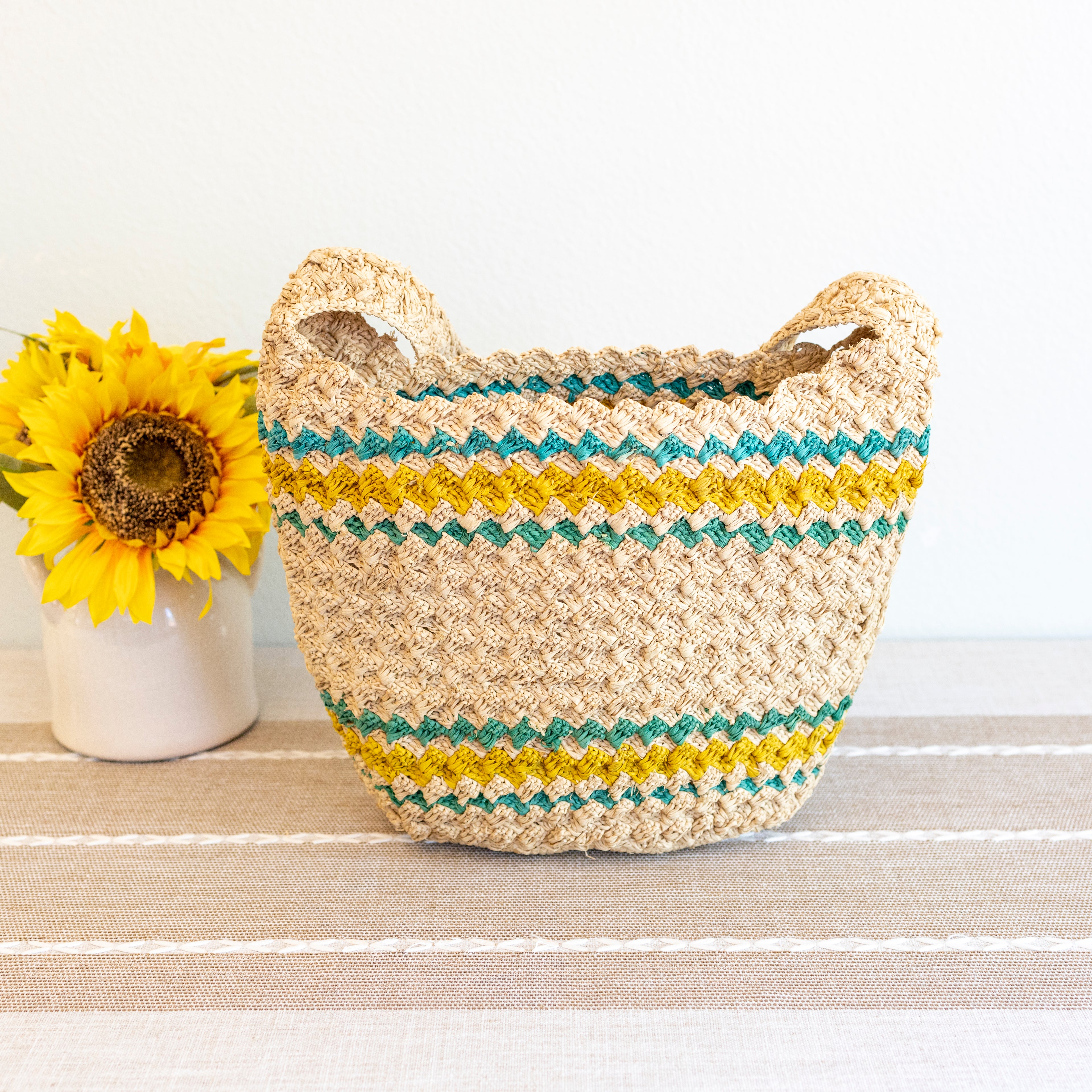 Summer Fashion Raffia Basket Bag